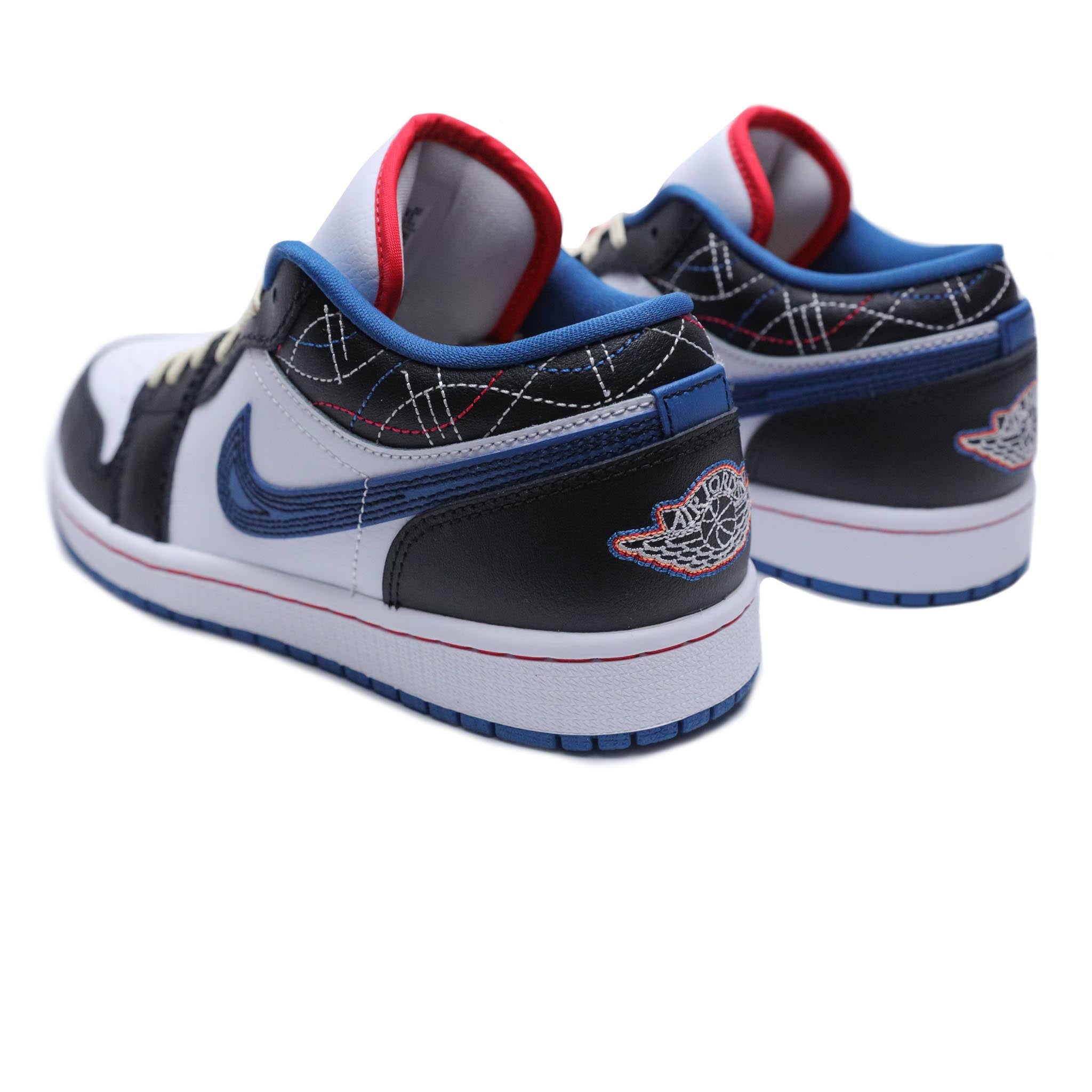 Air Jordan 1 Low SE 'White/Industrial Blue' & SNEAKERBOX