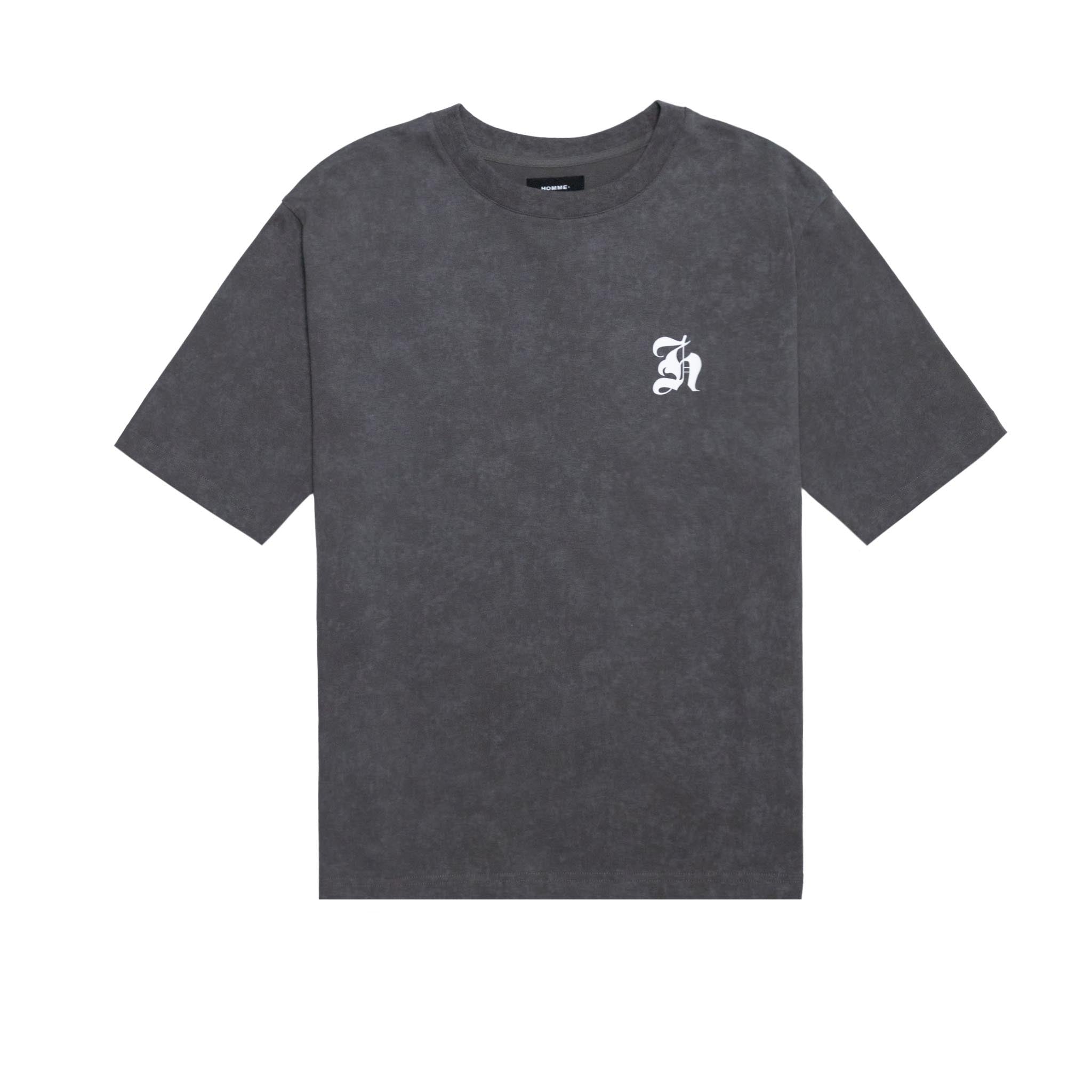 Men's Acid Wash Overhead T-Shirt, Grey
