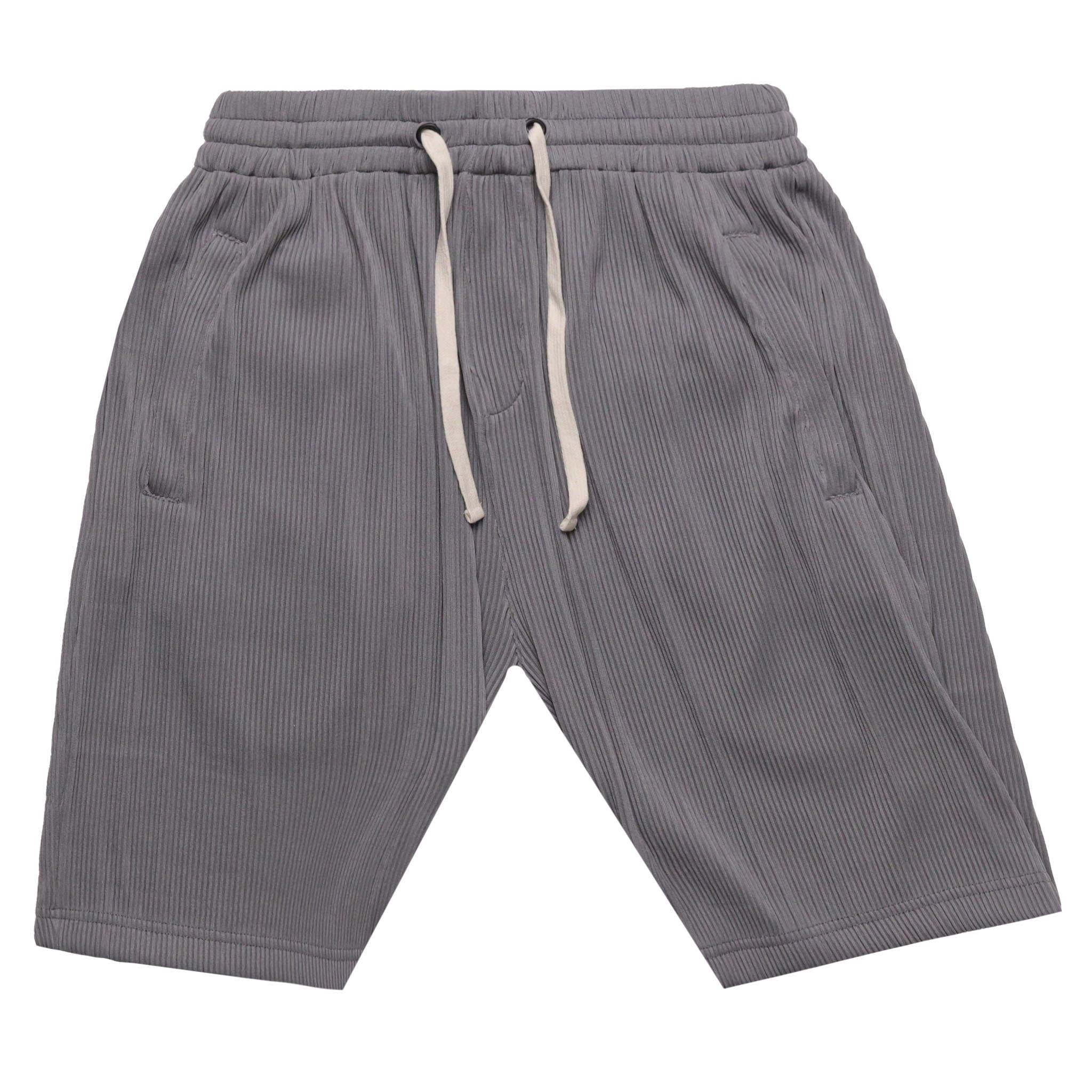 HOMME+ Pleating Short Charcoal