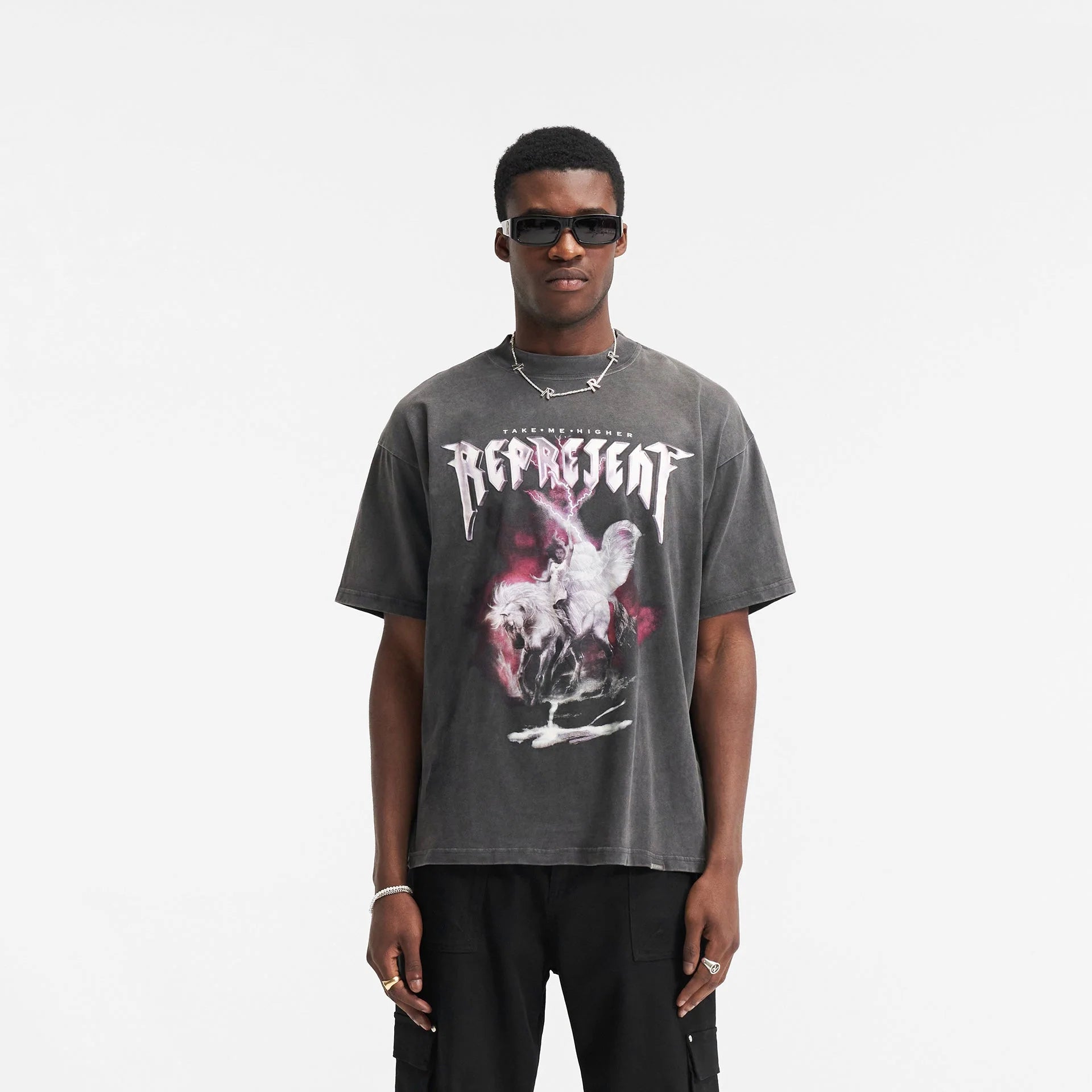IMMORTAL OVERSIZED T-SHIRT FADED GREY – Drip by Rage