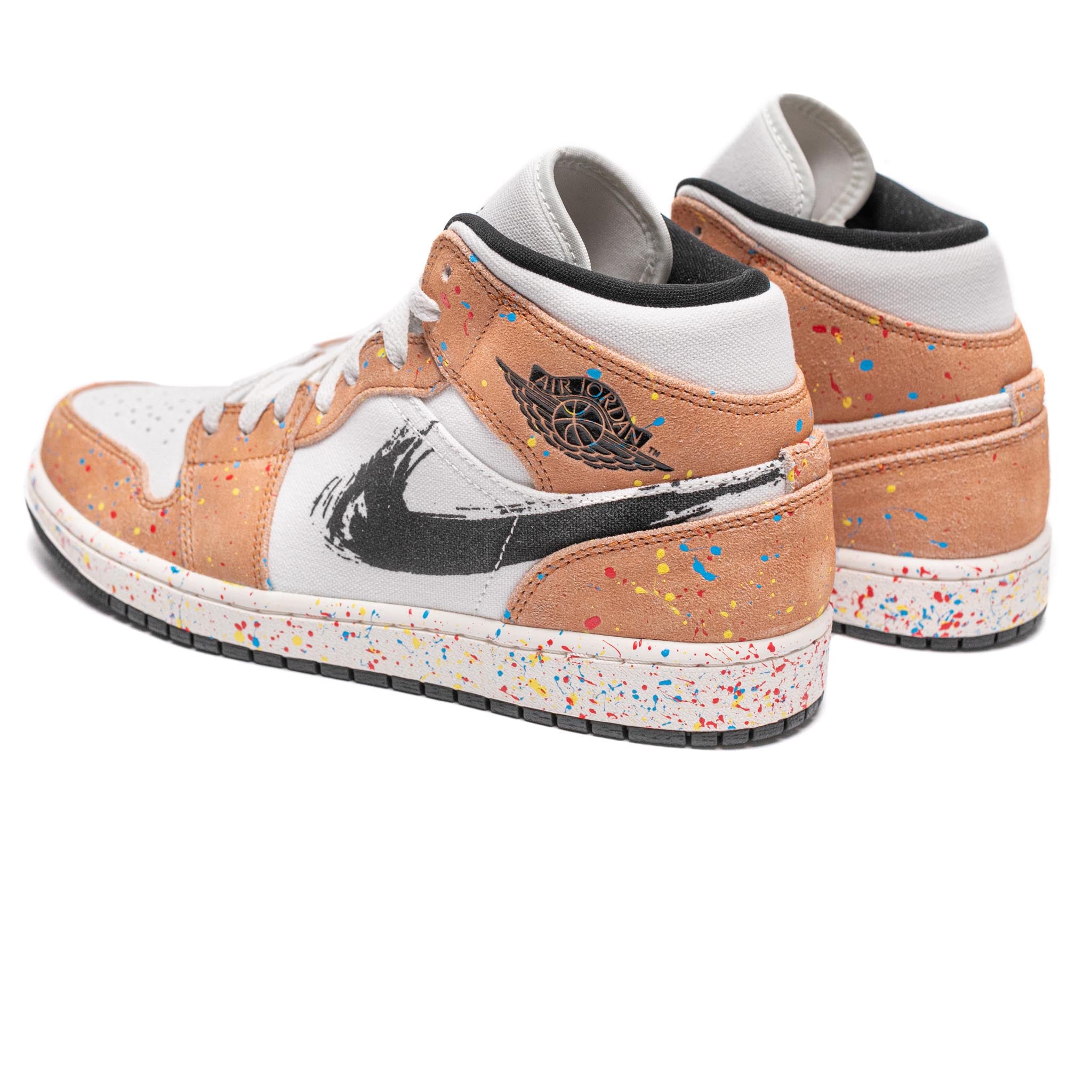 Jordan 1 mid paint on sale splatter