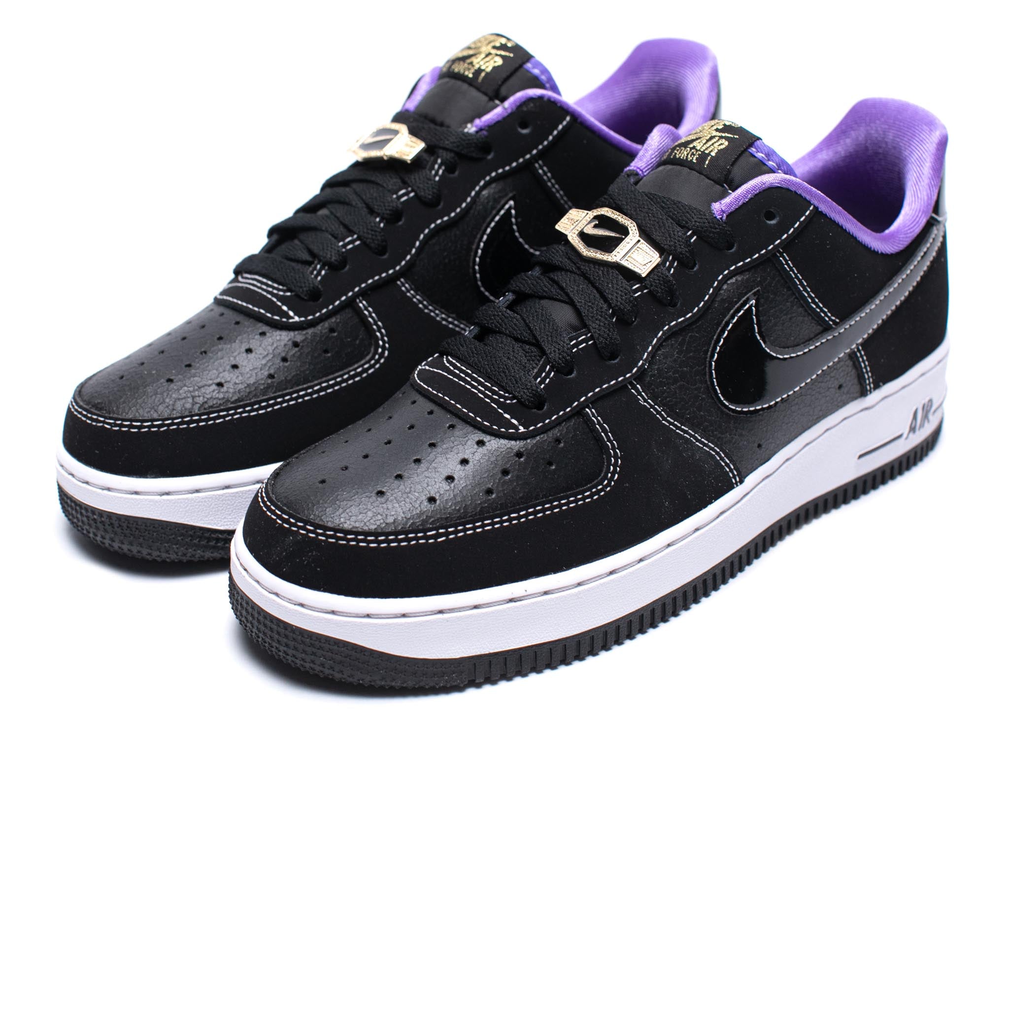 Nike Air Force 1 Low '07 Lv8 world Champ Black Purple Shoes for