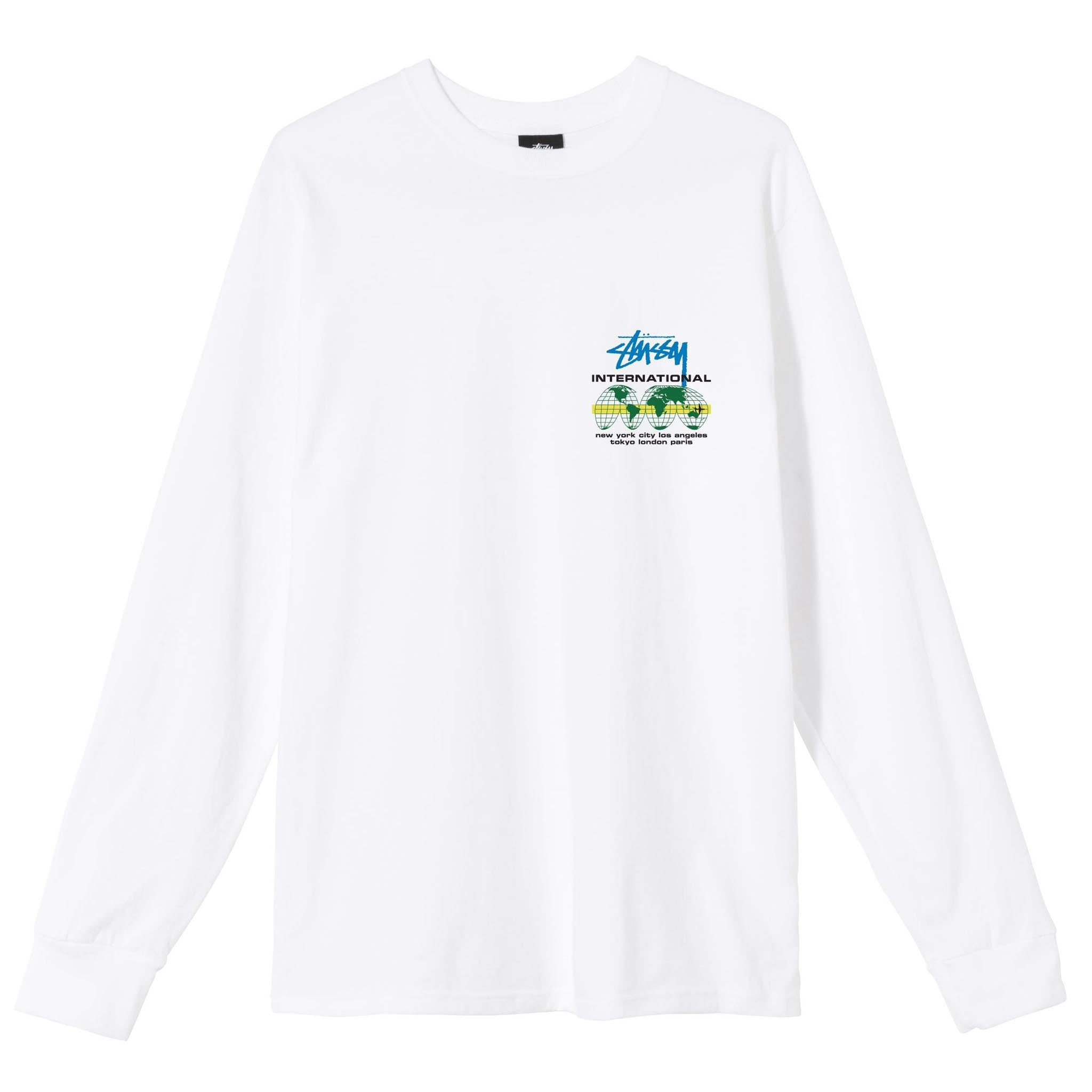 Stussy International Long Sleeve Tee White