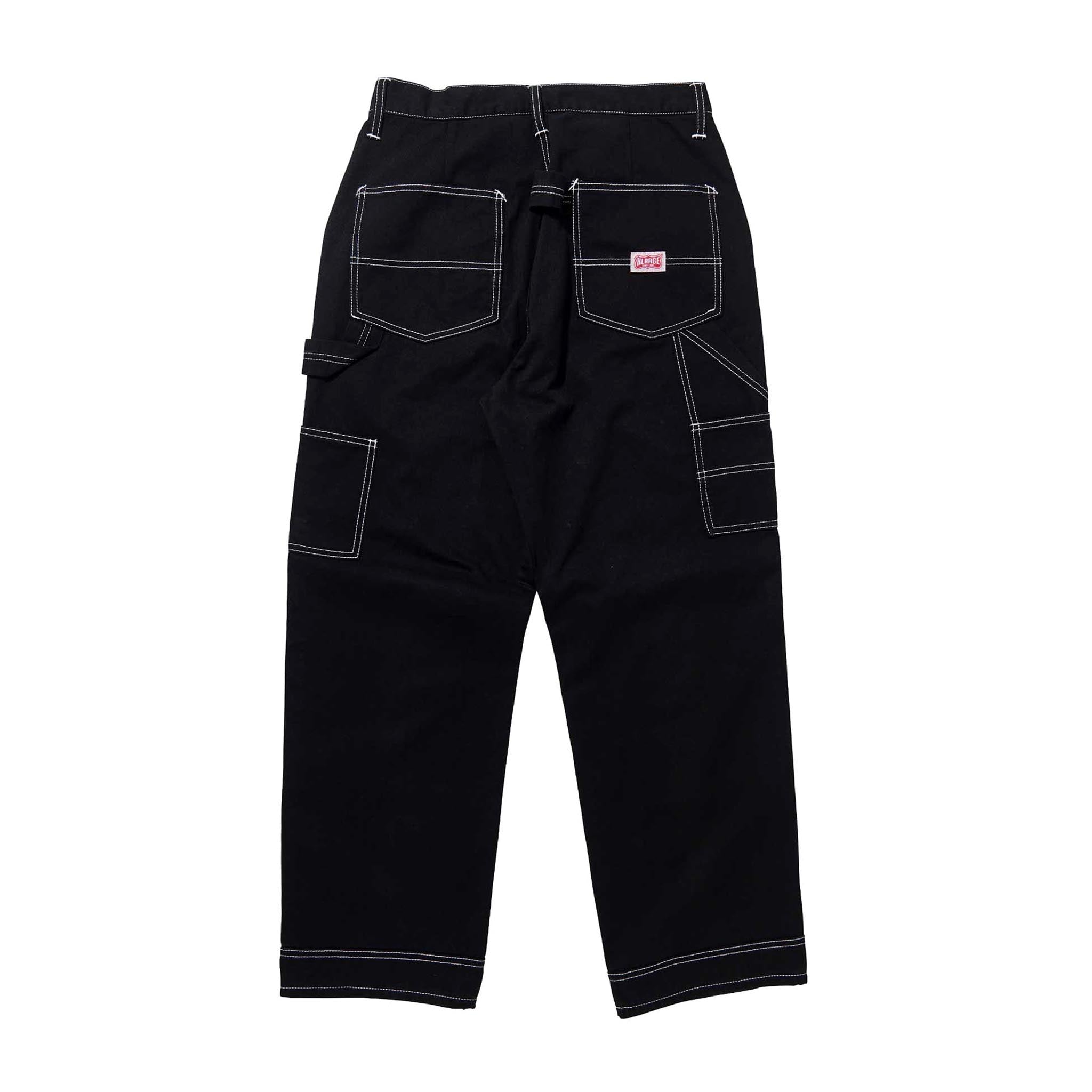 Contrast Stitch Dickies Black Pants White Stitching Black Contrast