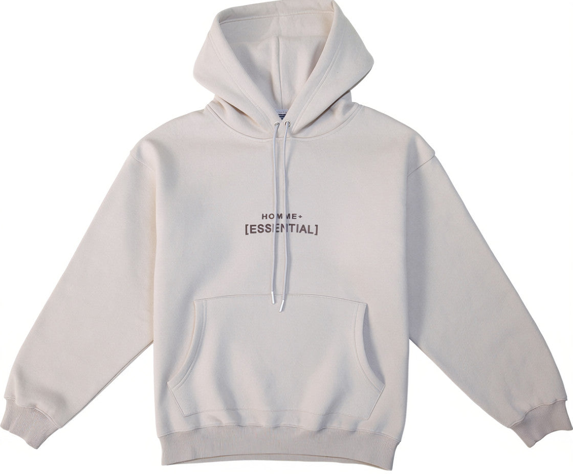 HOMME+ Essential Hoodie Concrete
