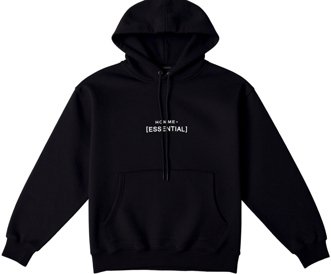 HOMME+ Essential Hoodie Black