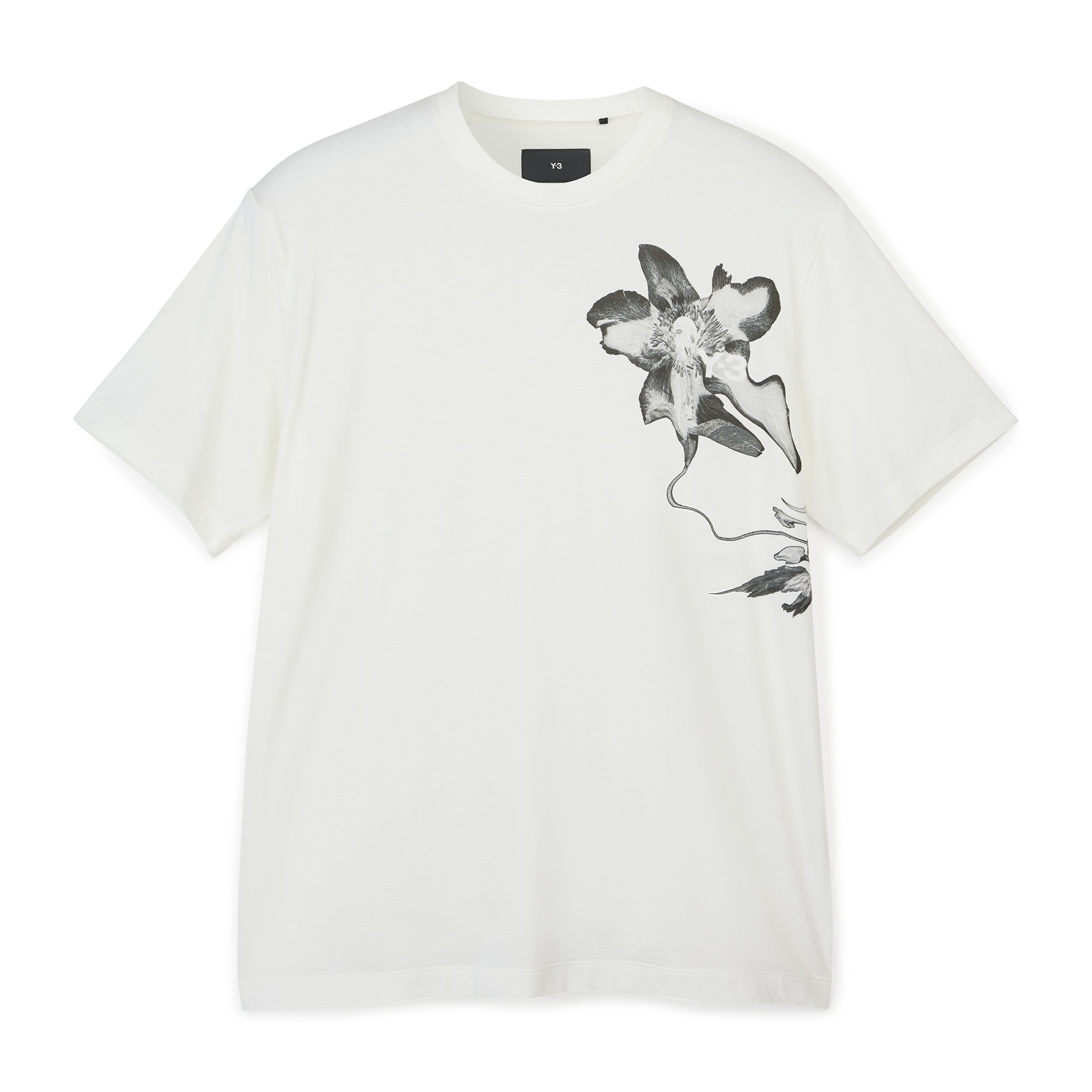 ADIDAS Y-3 Graphic Short Sleeve Tee Off White