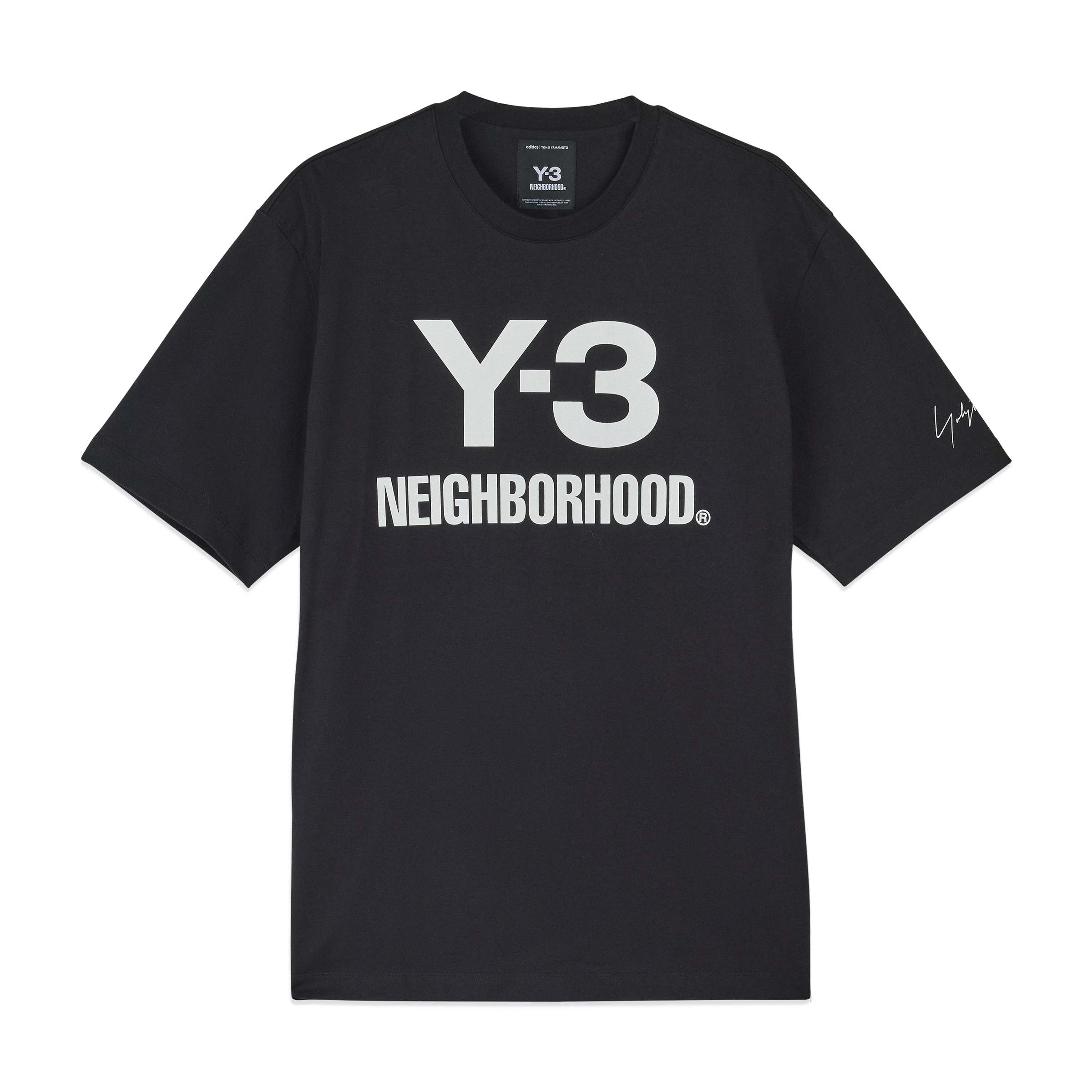 ADIDAS Y-3 x Neighborhood Logo Tee Black