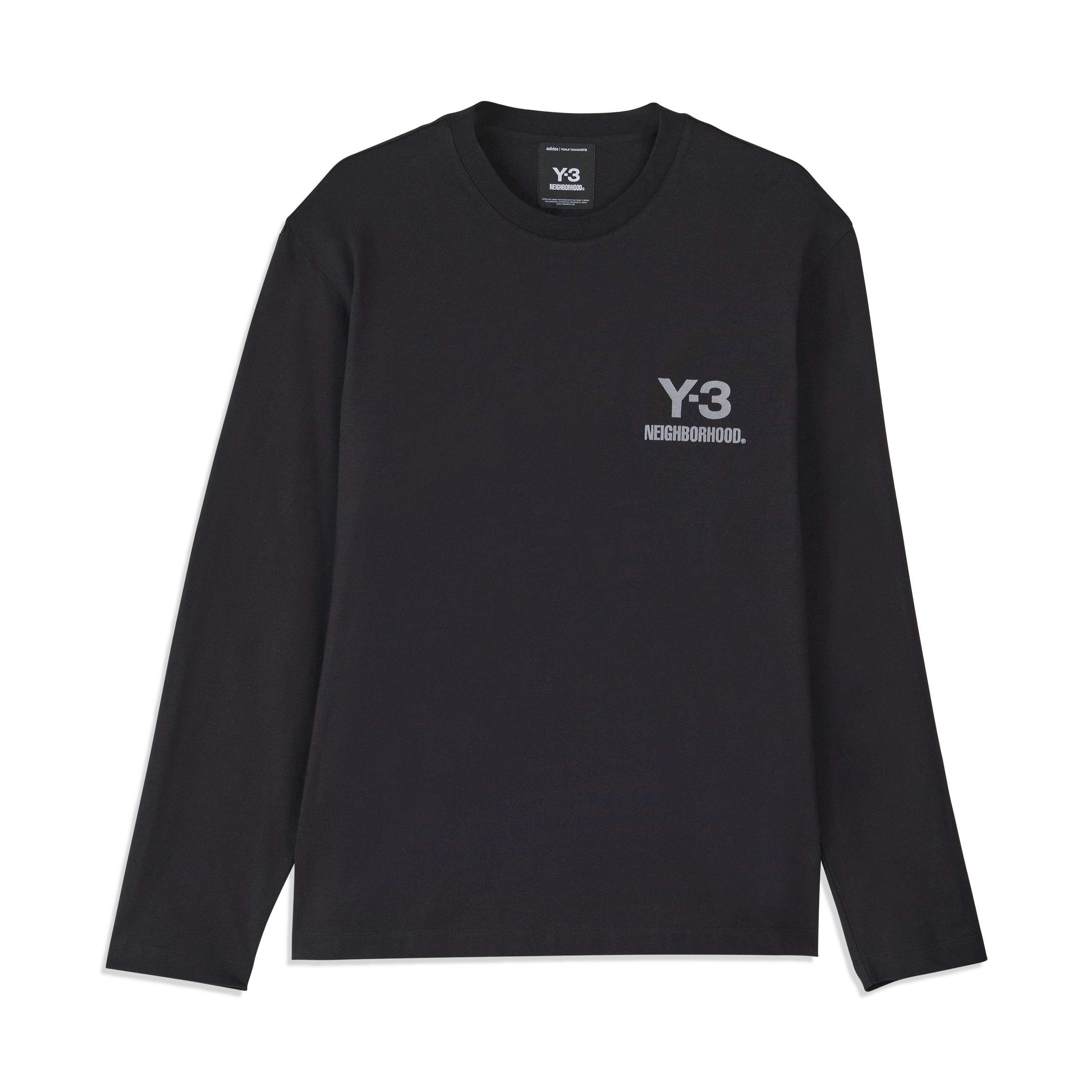 ADIDAS Y-3 x Neighborhood Logo LS Tee Black