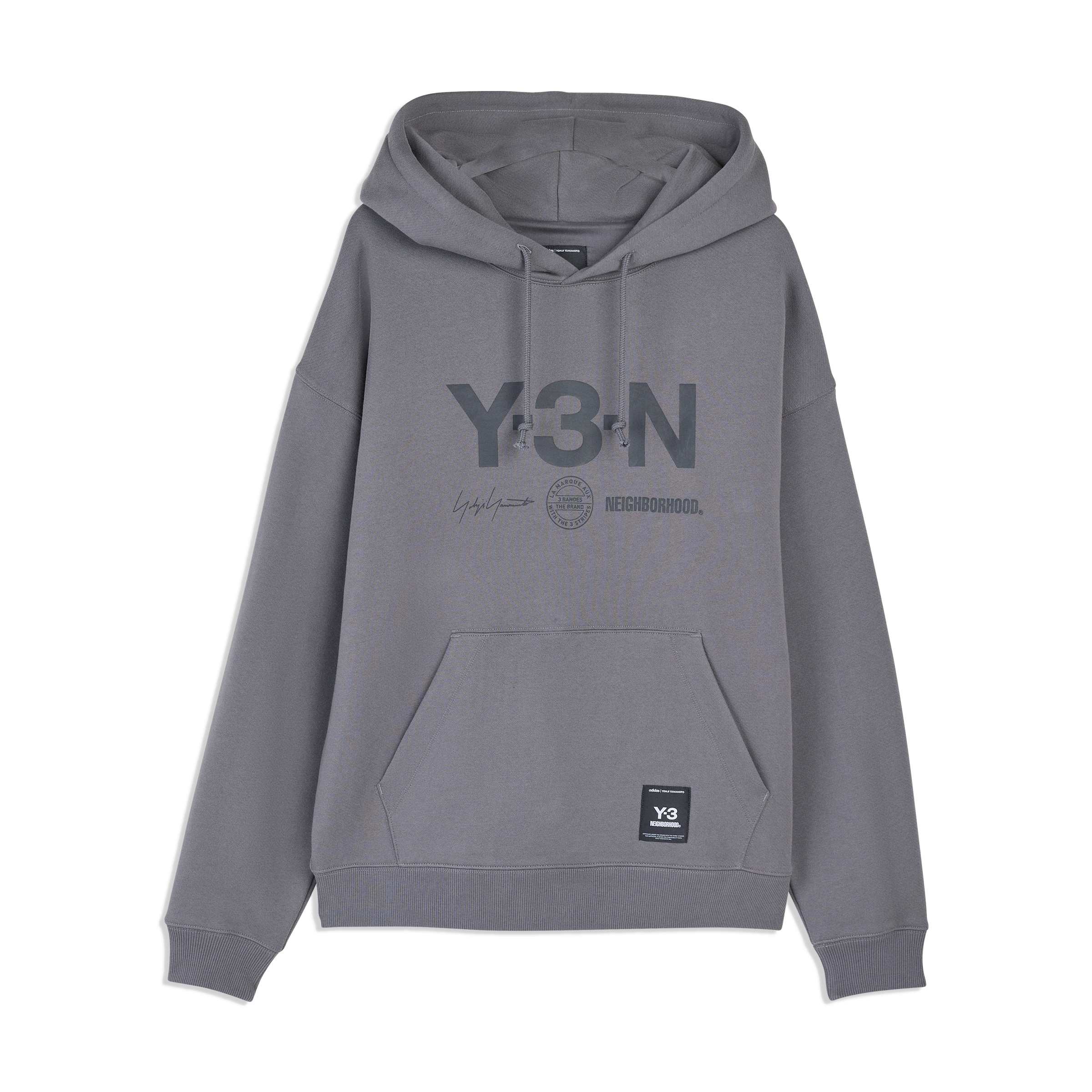 ADIDAS Y-3 x Neighborhood Graphic Hoodie Granite
