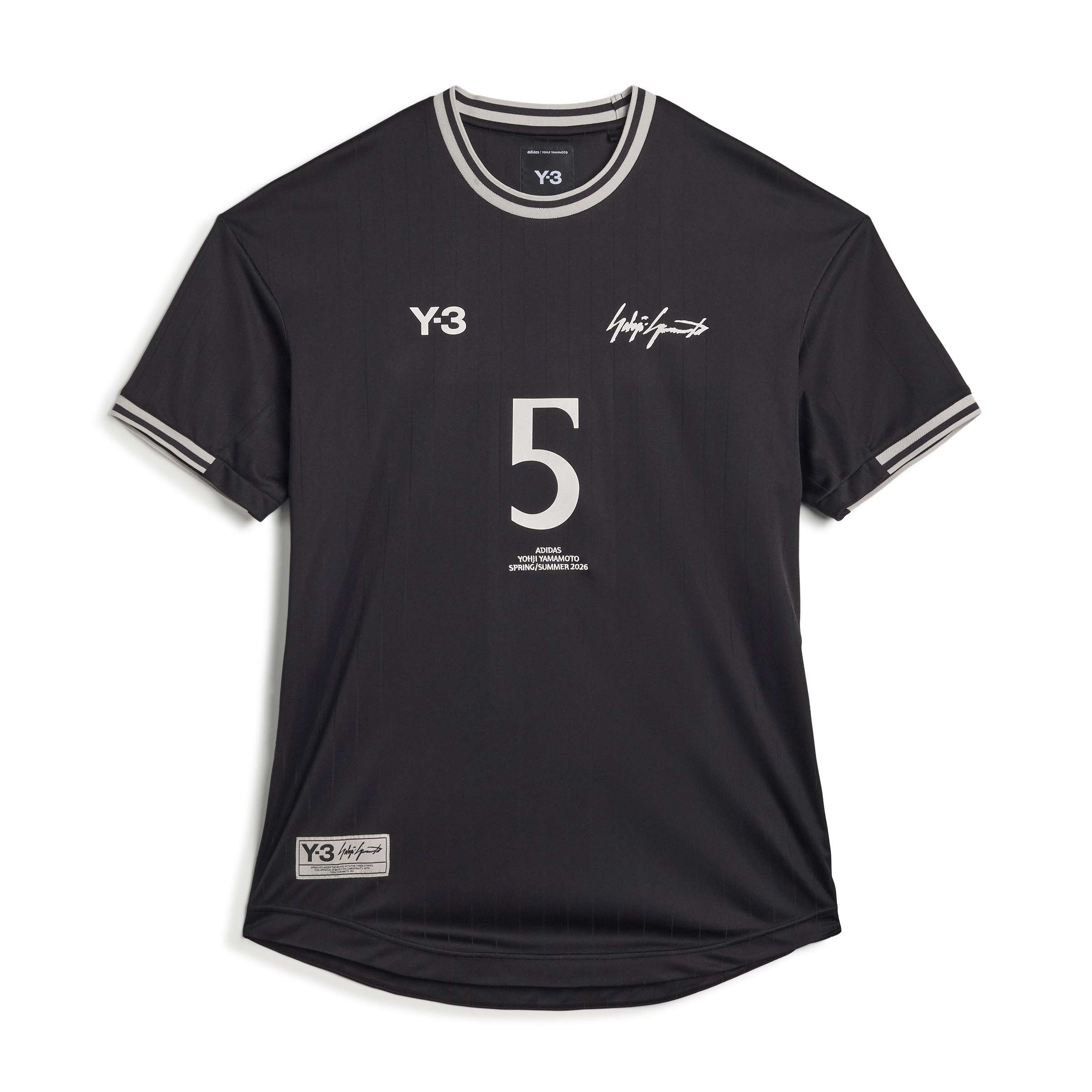 ADIDAS Y-3 Elite 5 Jude Bellingham Soccer Short Sleeve Jersey Black