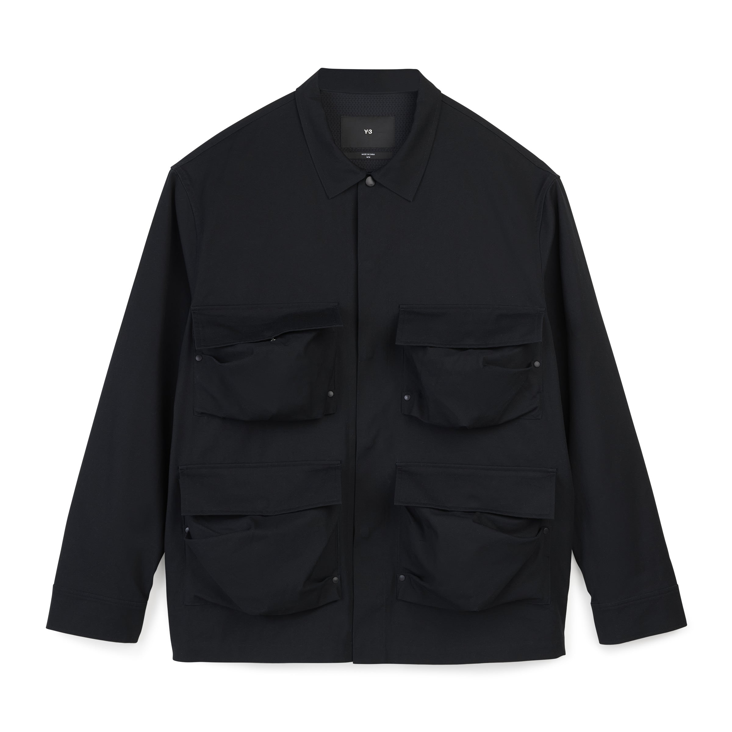 ADIDAS Y-3 Long Sleeve Pocket Shirt Black