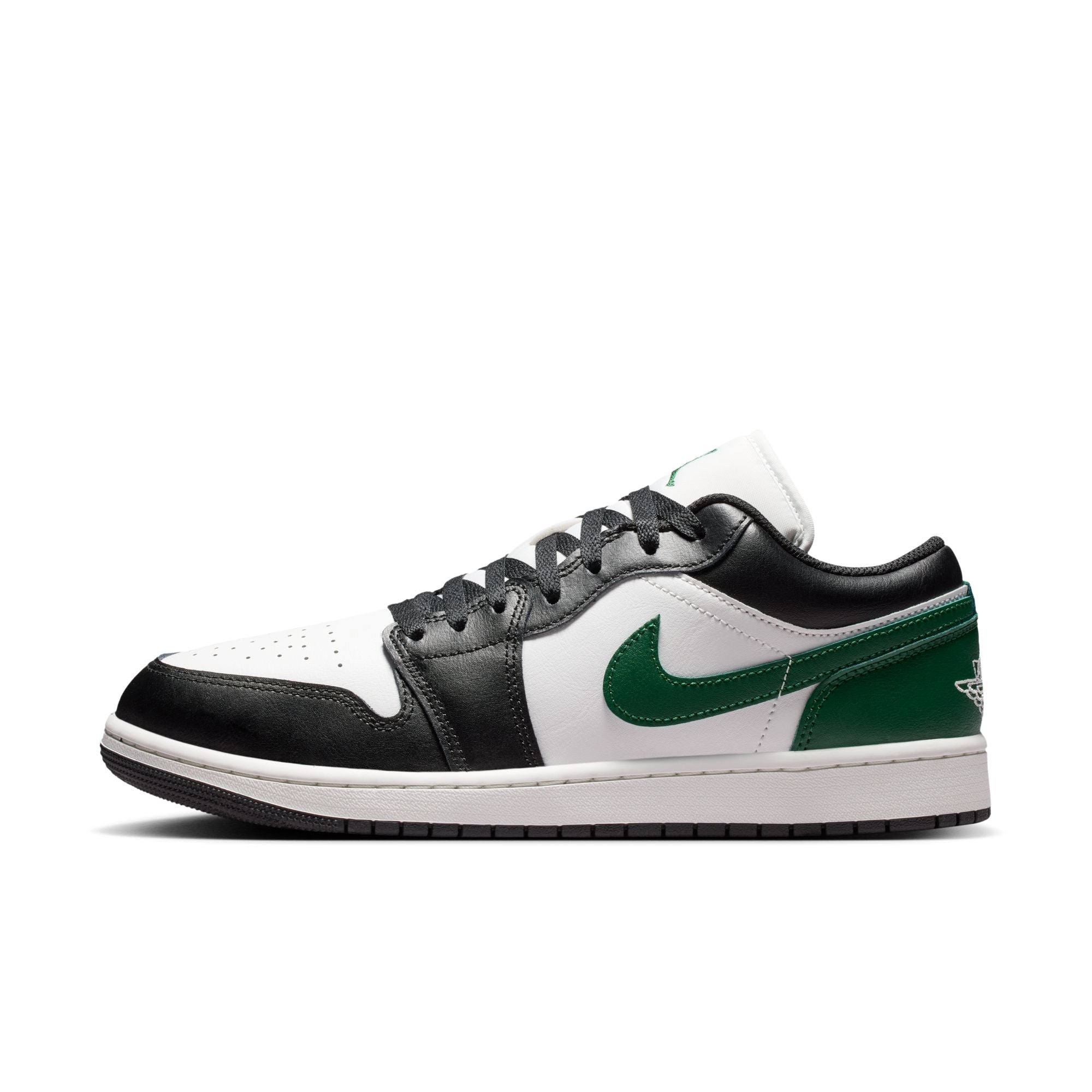 Air Jordan 1 Low 'Black/White/Gorge Green'