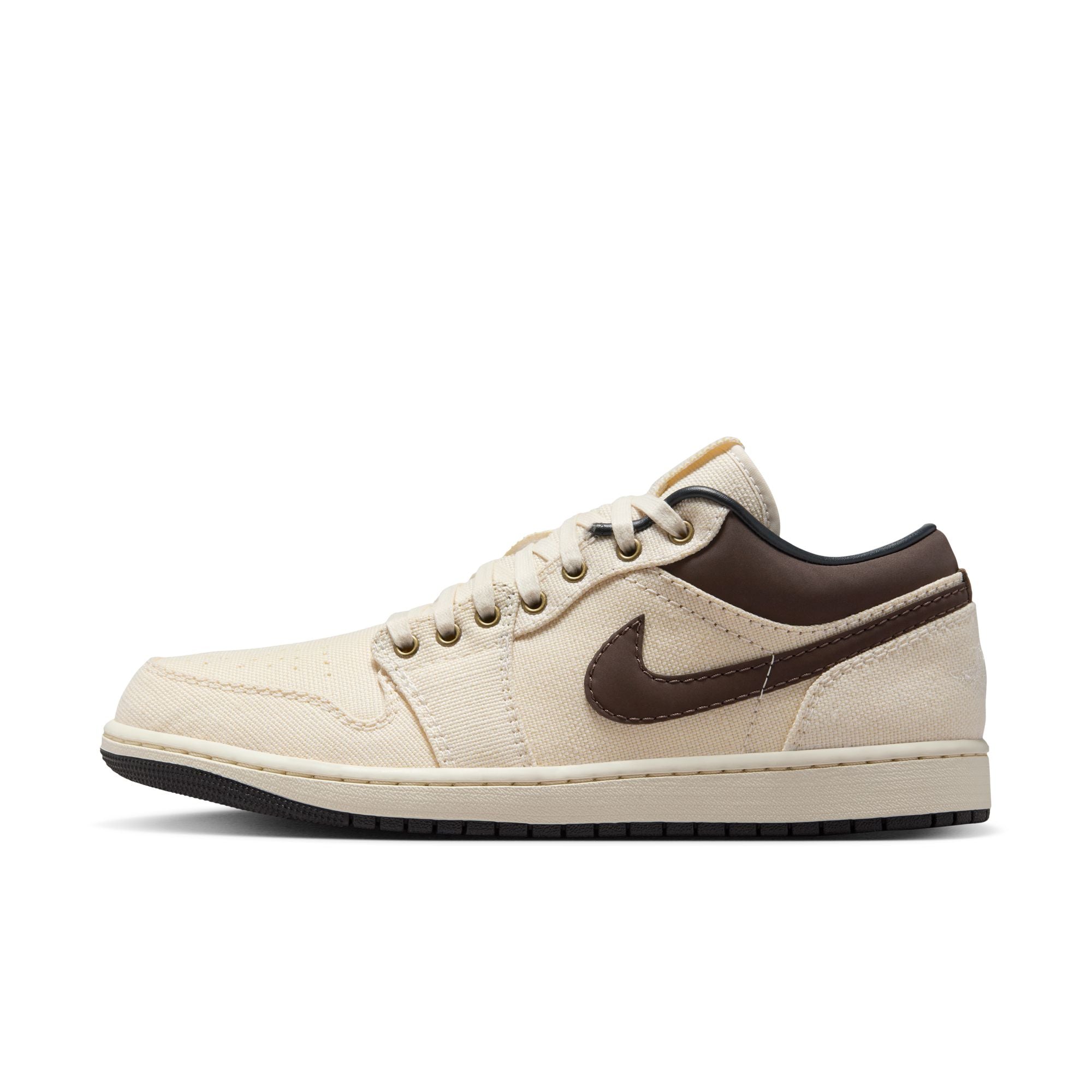 Air Jordan 1 Low PRM 'Pale Ivory/Baroque Brown'