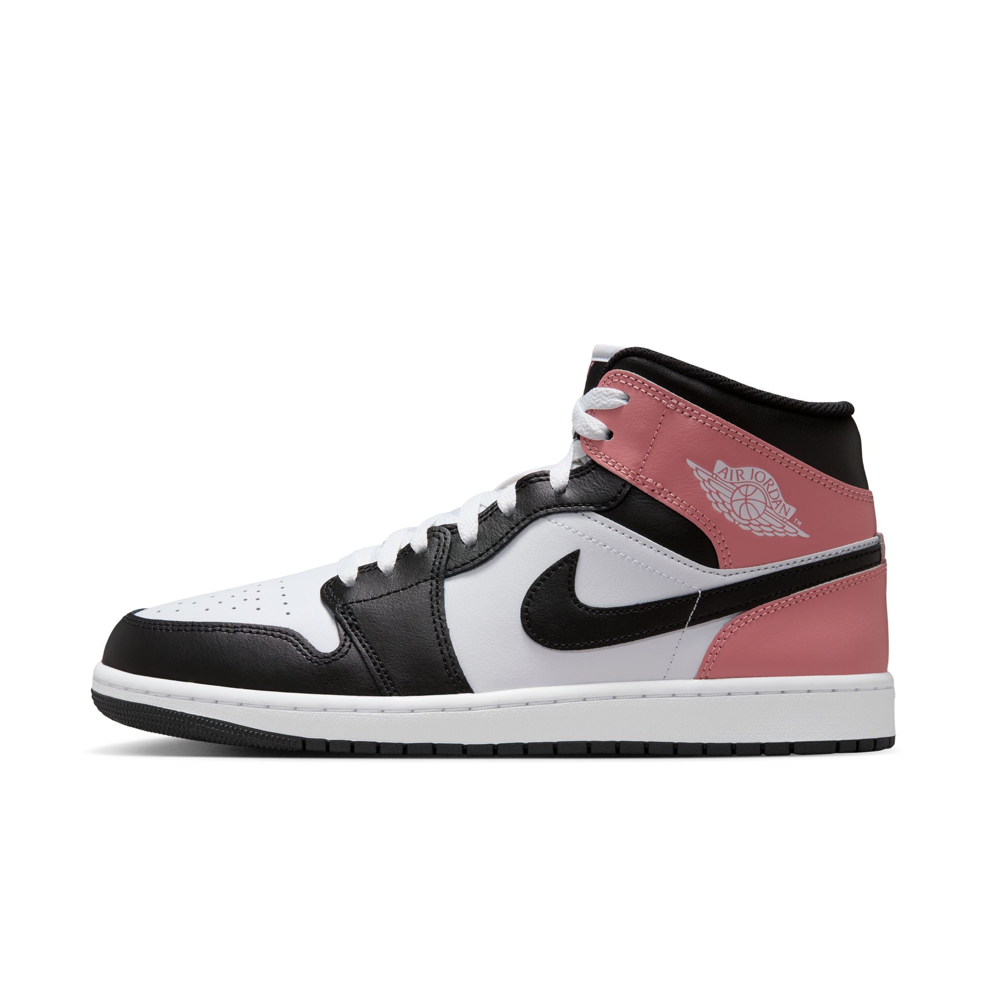 Air Jordan 1 Mid 'White/Rust Pink/Black'