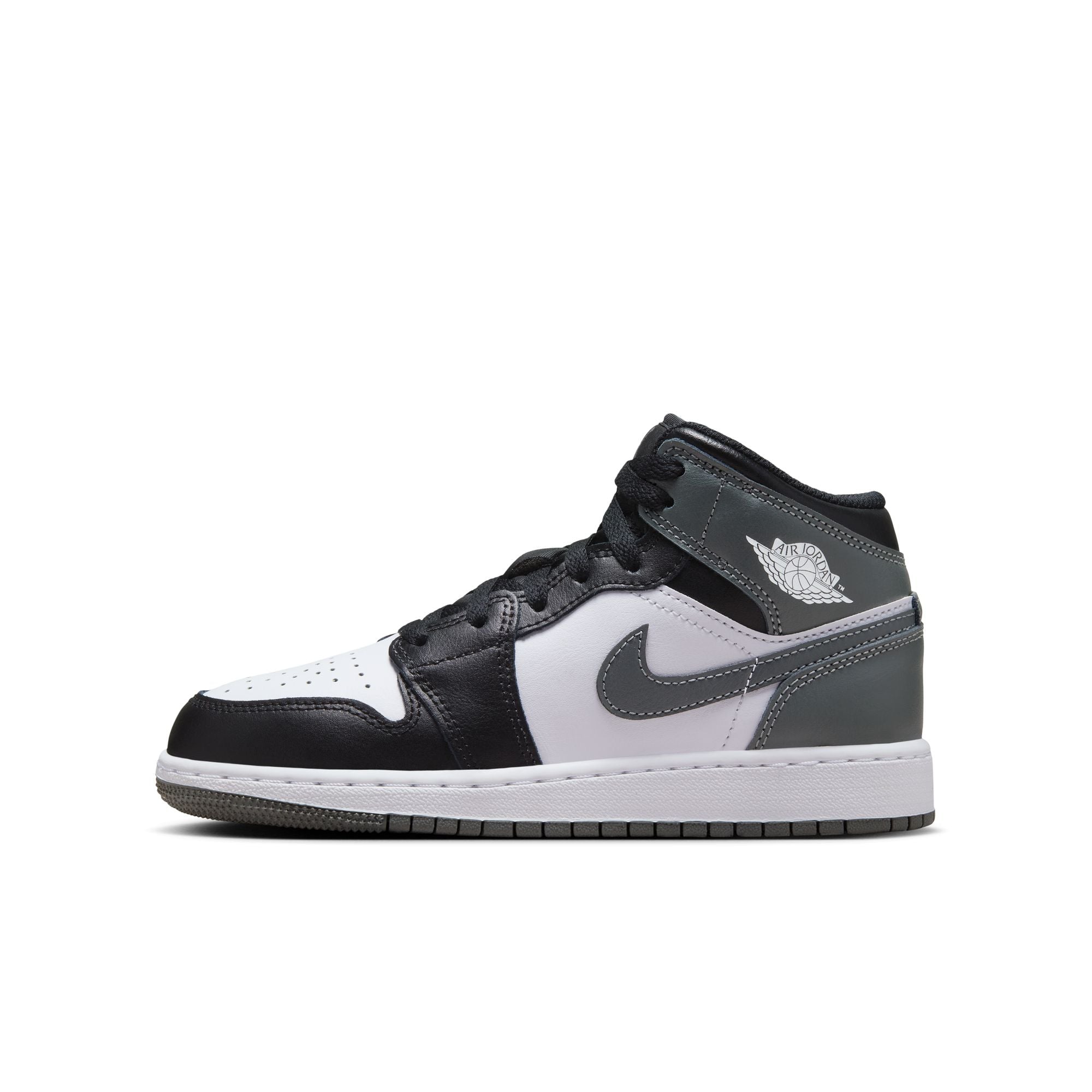 Air Jordan 1 Mid (GS) 'Black/Iron Grey'