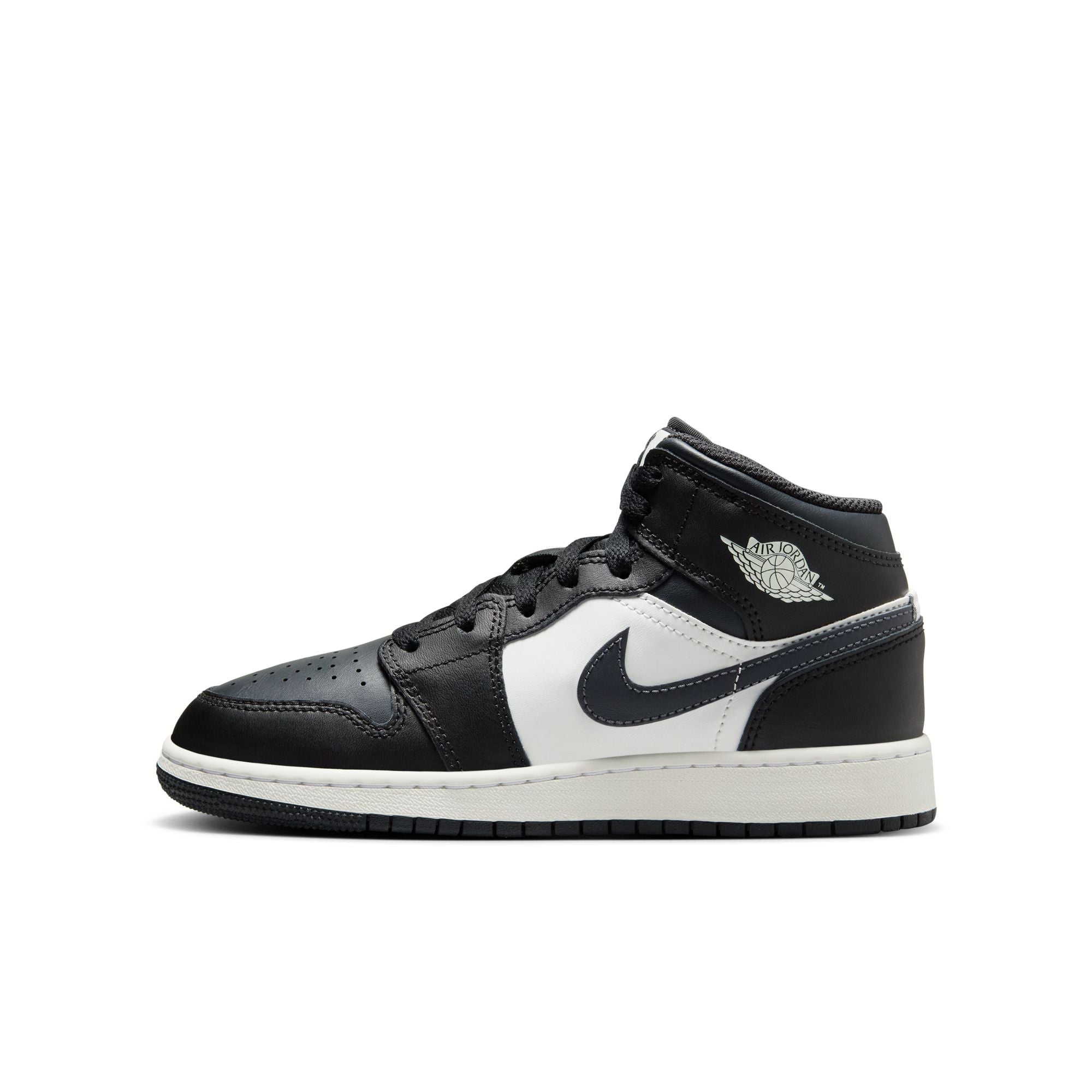 Air Jordan 1 Mid (GS) 'Black/Off Noir'