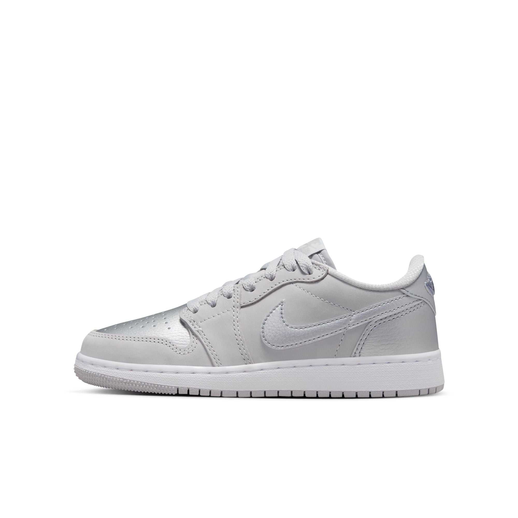 Air Jordan 1 Retro Low OG (GS) 'Metallic Silver'