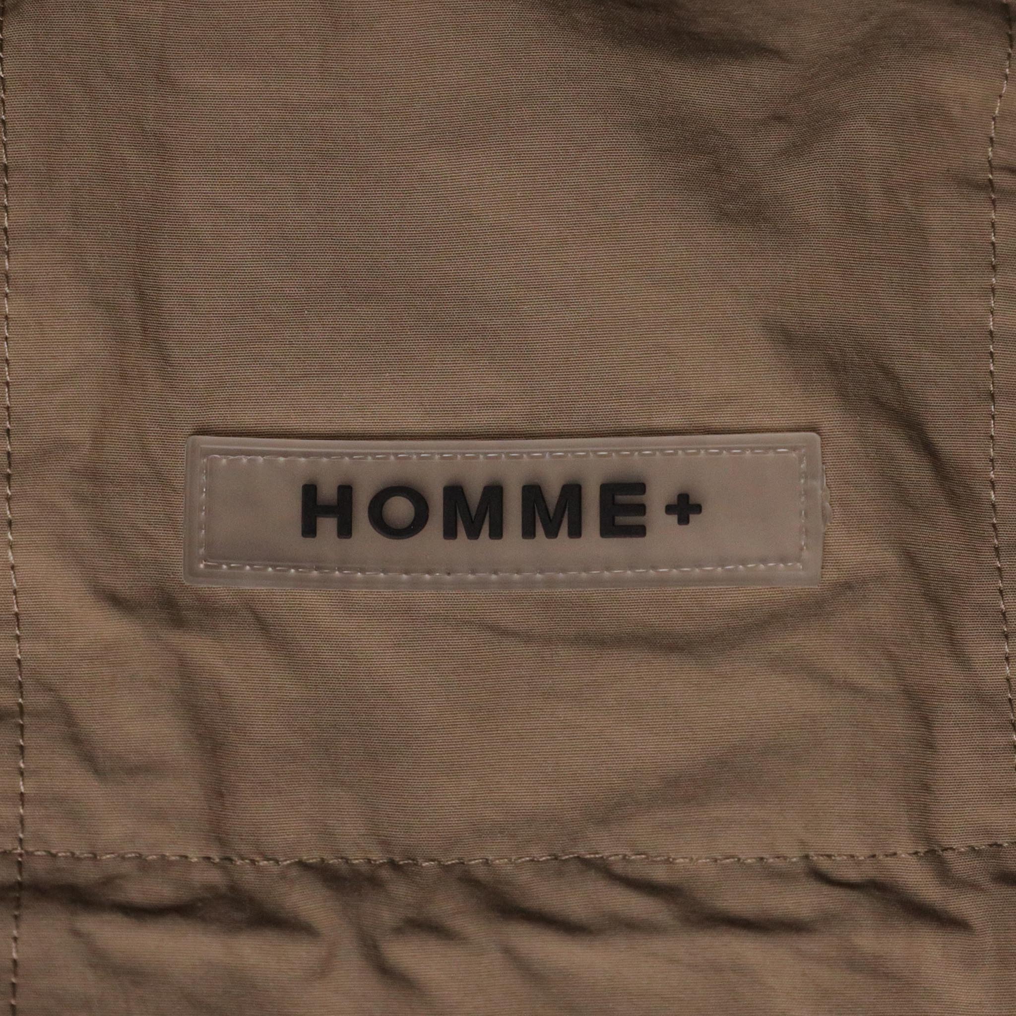 HOMME+ Cargo Pocket Trench Coat Taupe