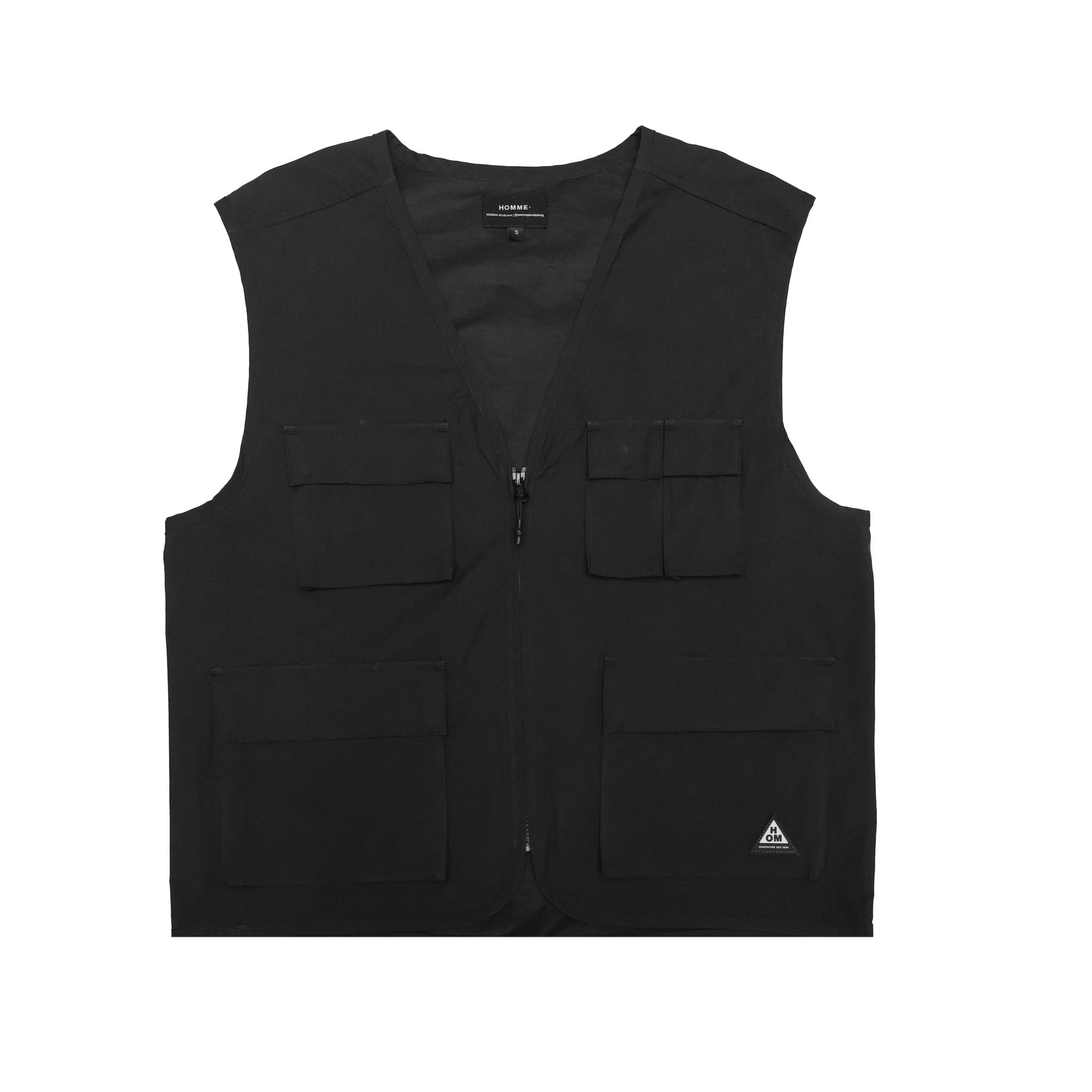 HOMME+  Cargo Vest Black