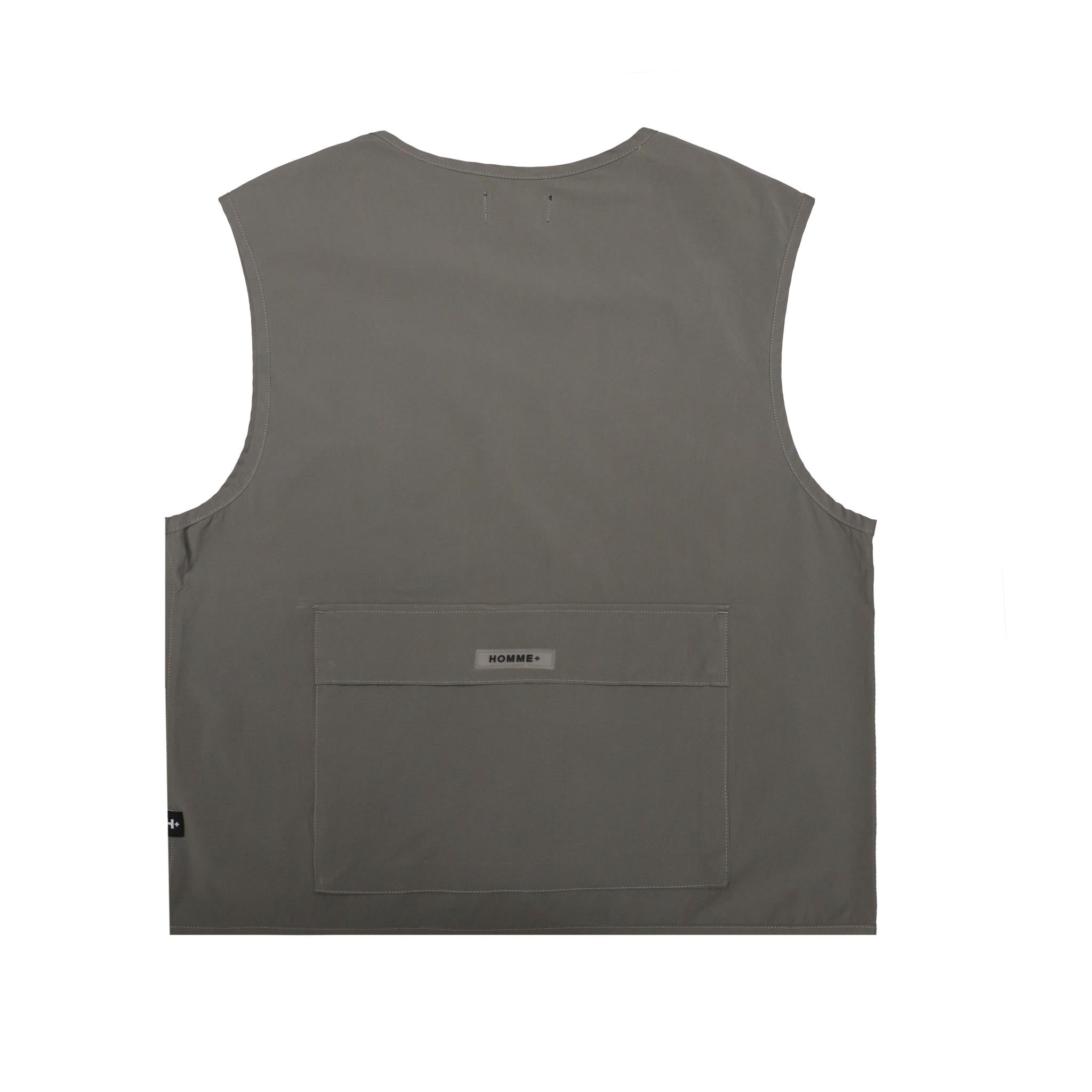 HOMME+  Cargo Vest Charcoal