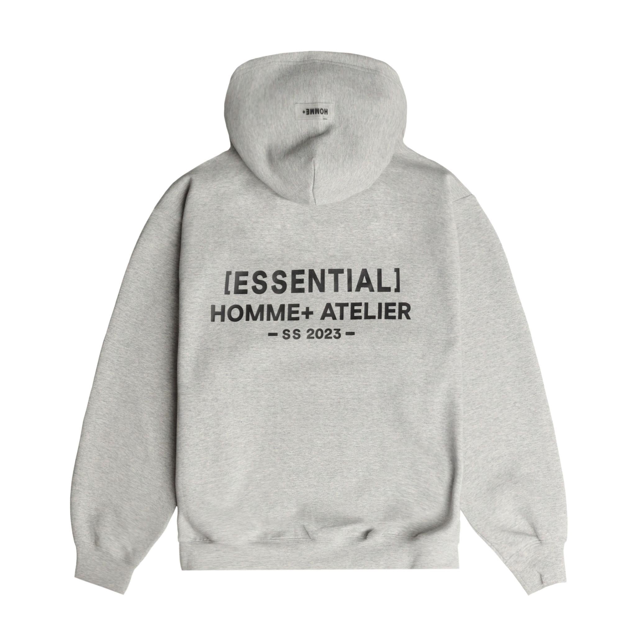HOMME+ Essentials Hoodie Heather Grey