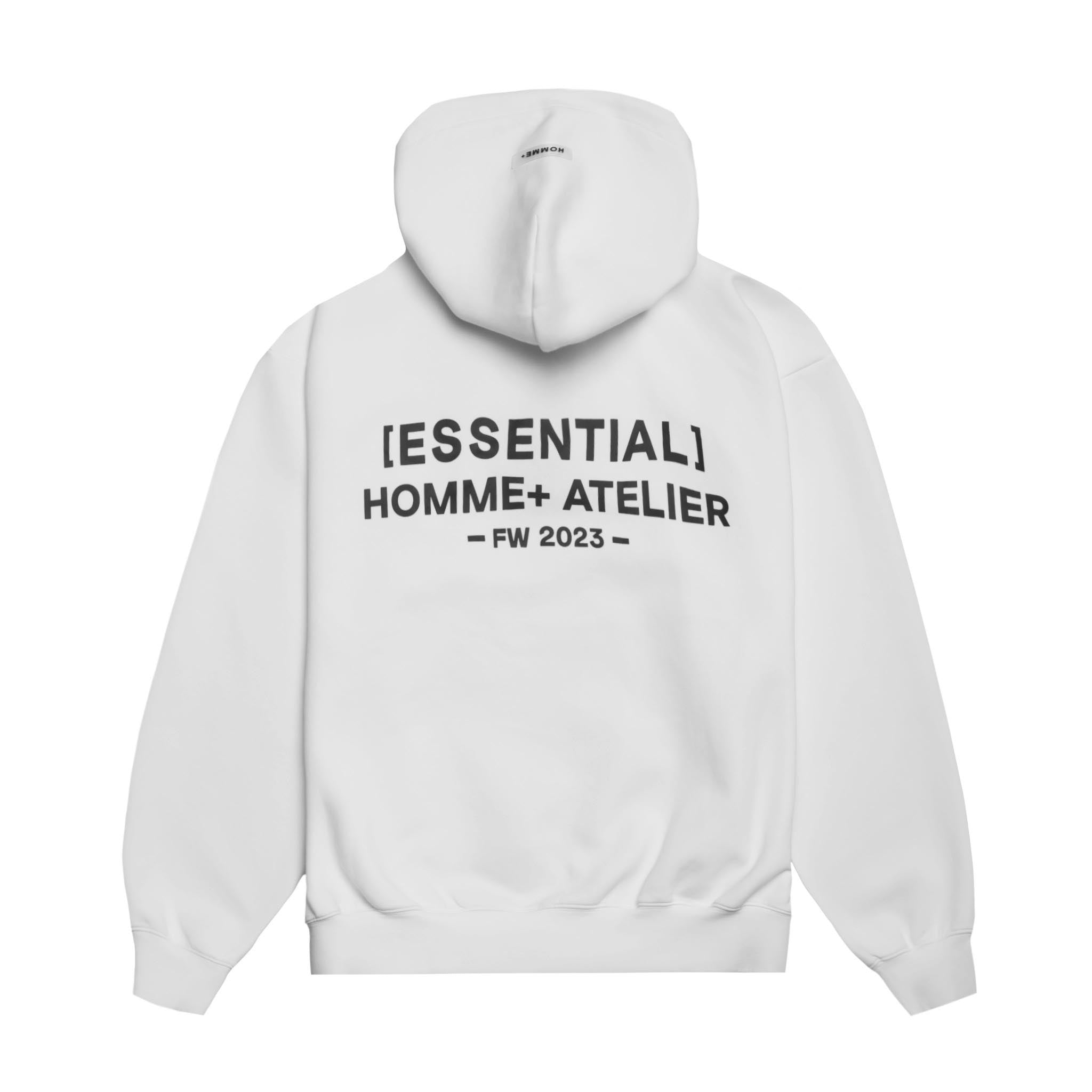HOMME+ Essentials Hoodie Off White