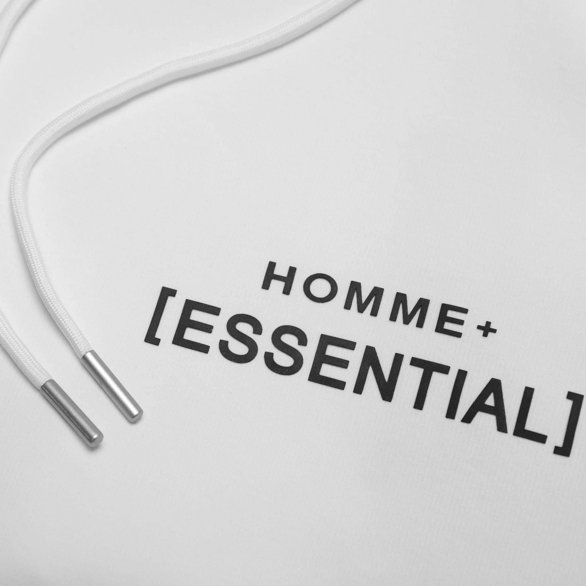 HOMME+ Essentials Hoodie Off White