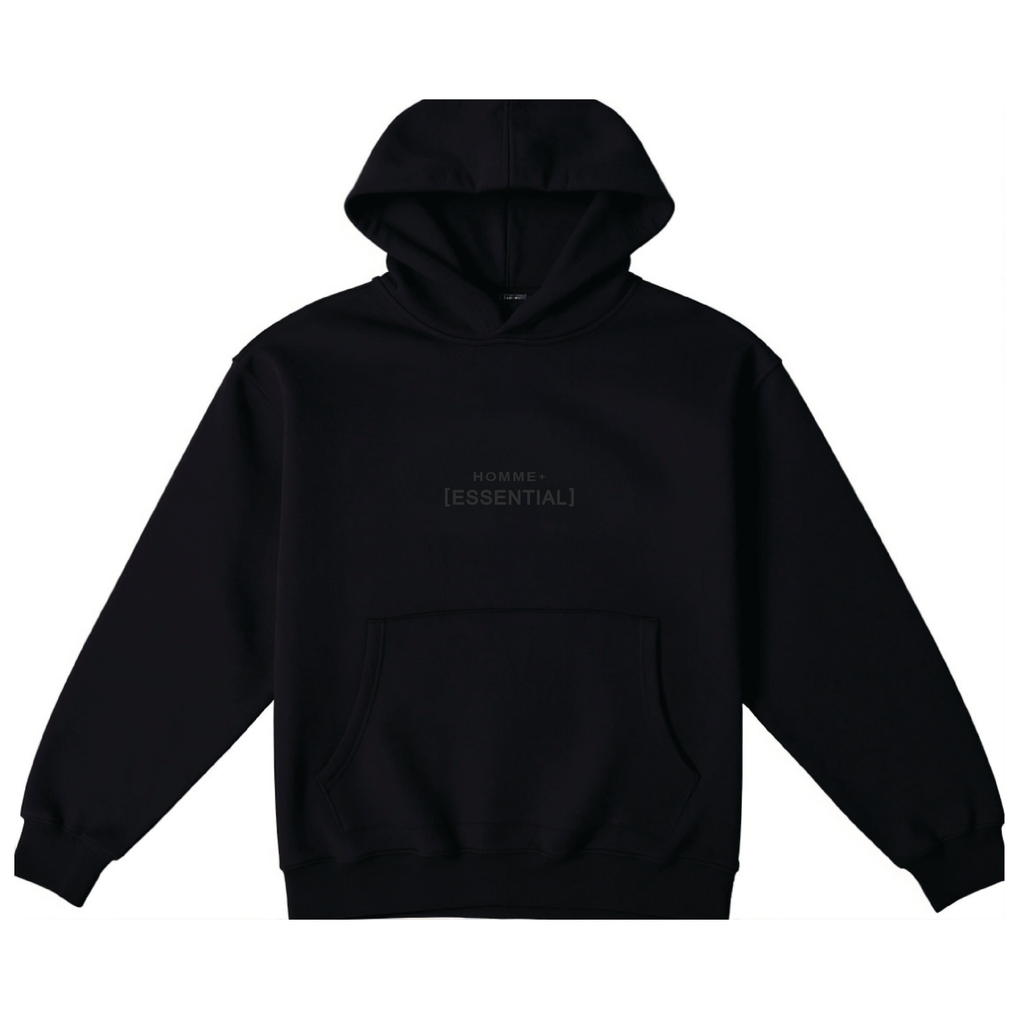 HOMME+ Essential Hoodie Black/Black