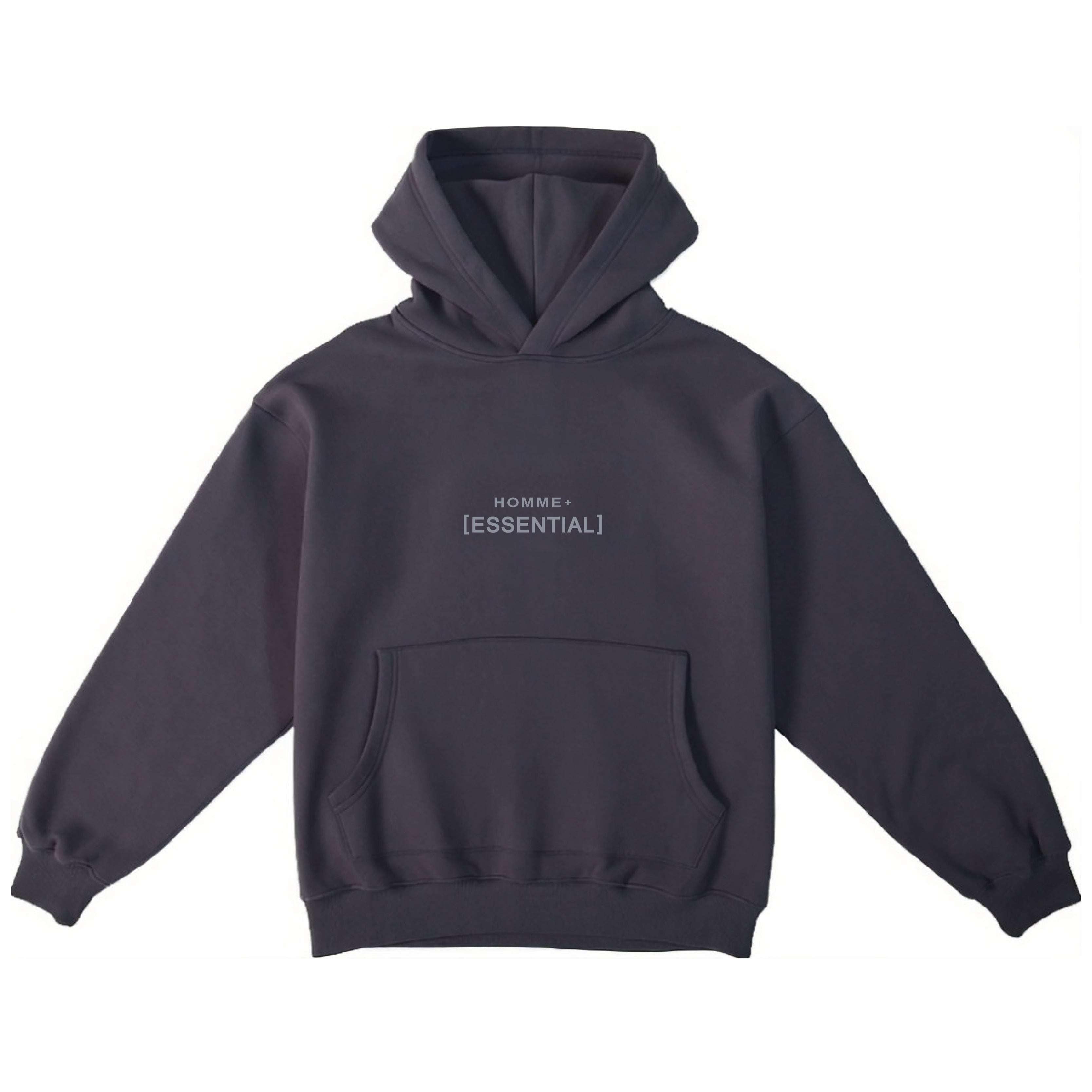 HOMME+ Essential Hoodie Charcoal