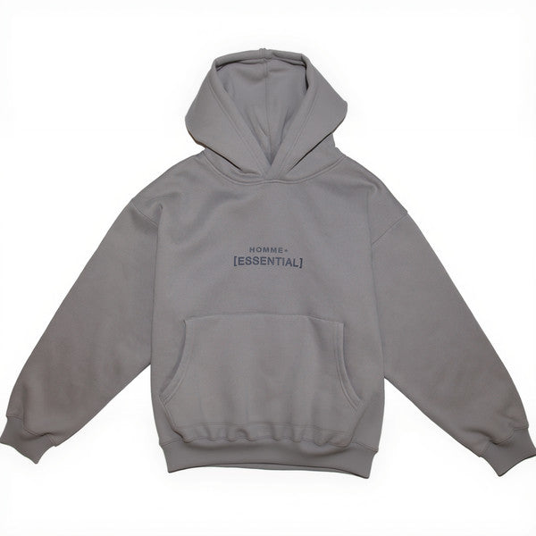 HOMME+ Essential Hoodie Concrete