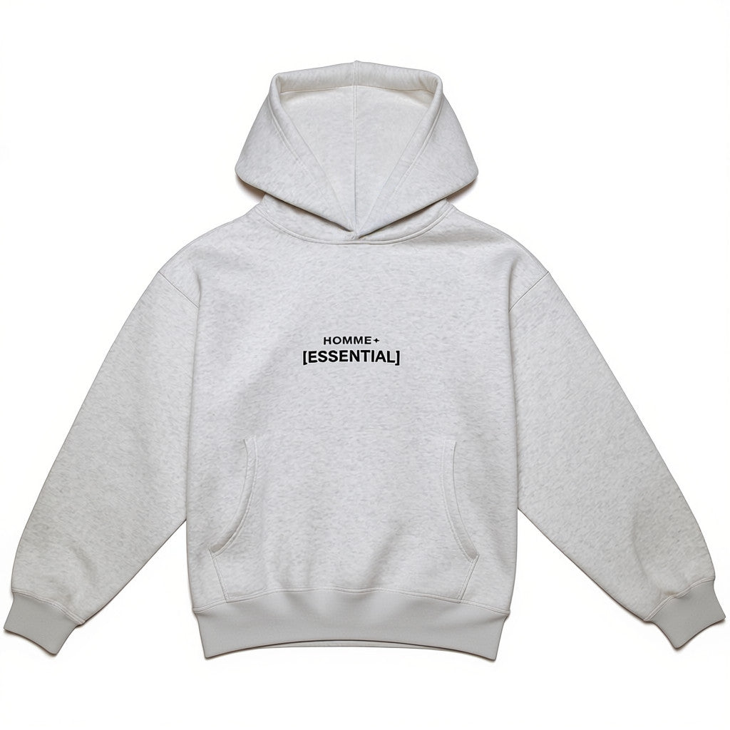 HOMME+ Essential Hoodie Heather Grey
