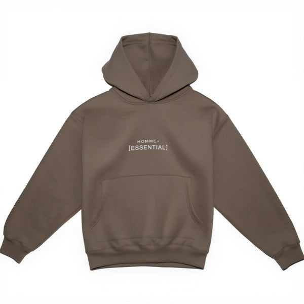 HOMME+ Essential Hoodie Taupe