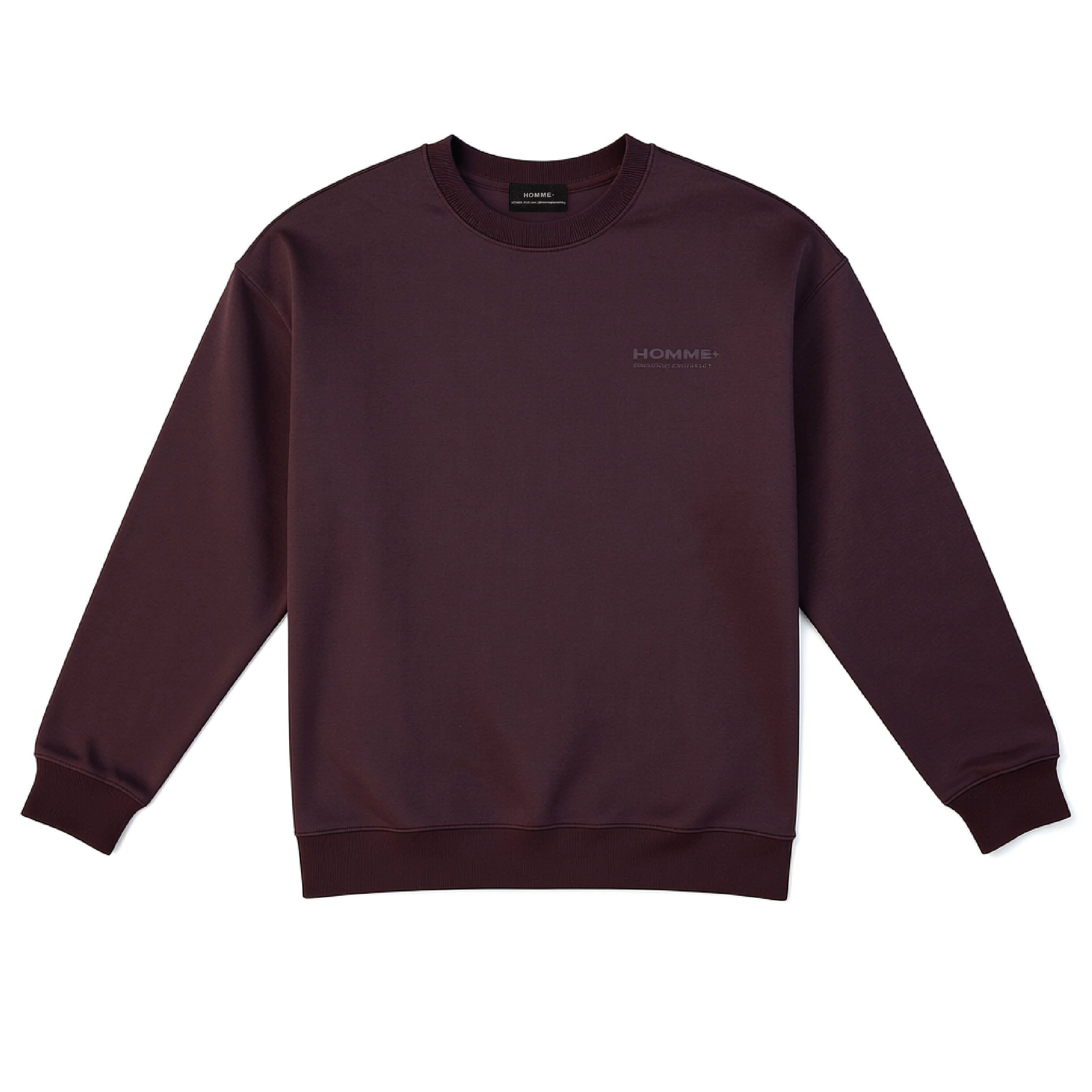 HOMME+ Fall Essential Crewneck Chocolate