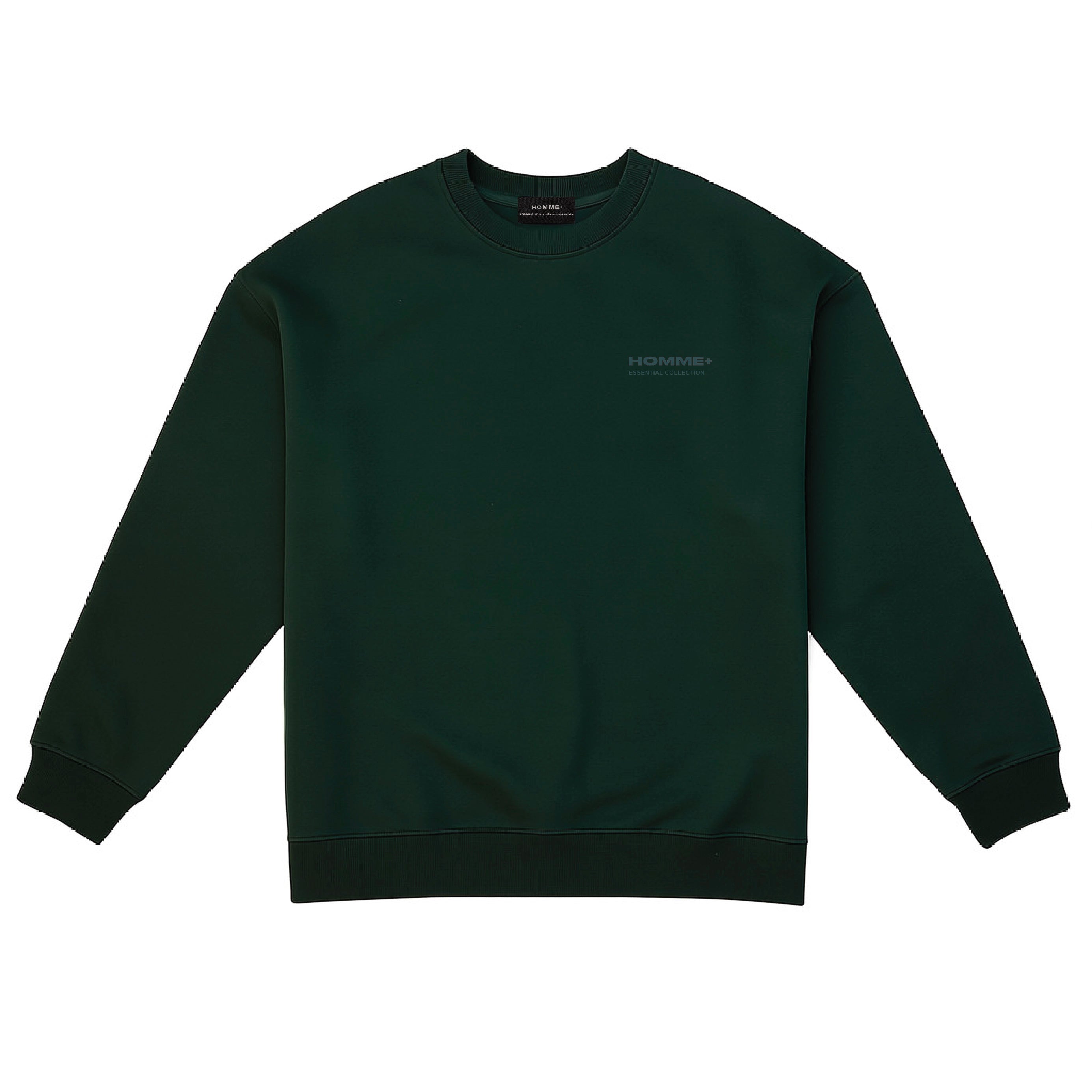 HOMME+ Fall Essential Crewneck Pine