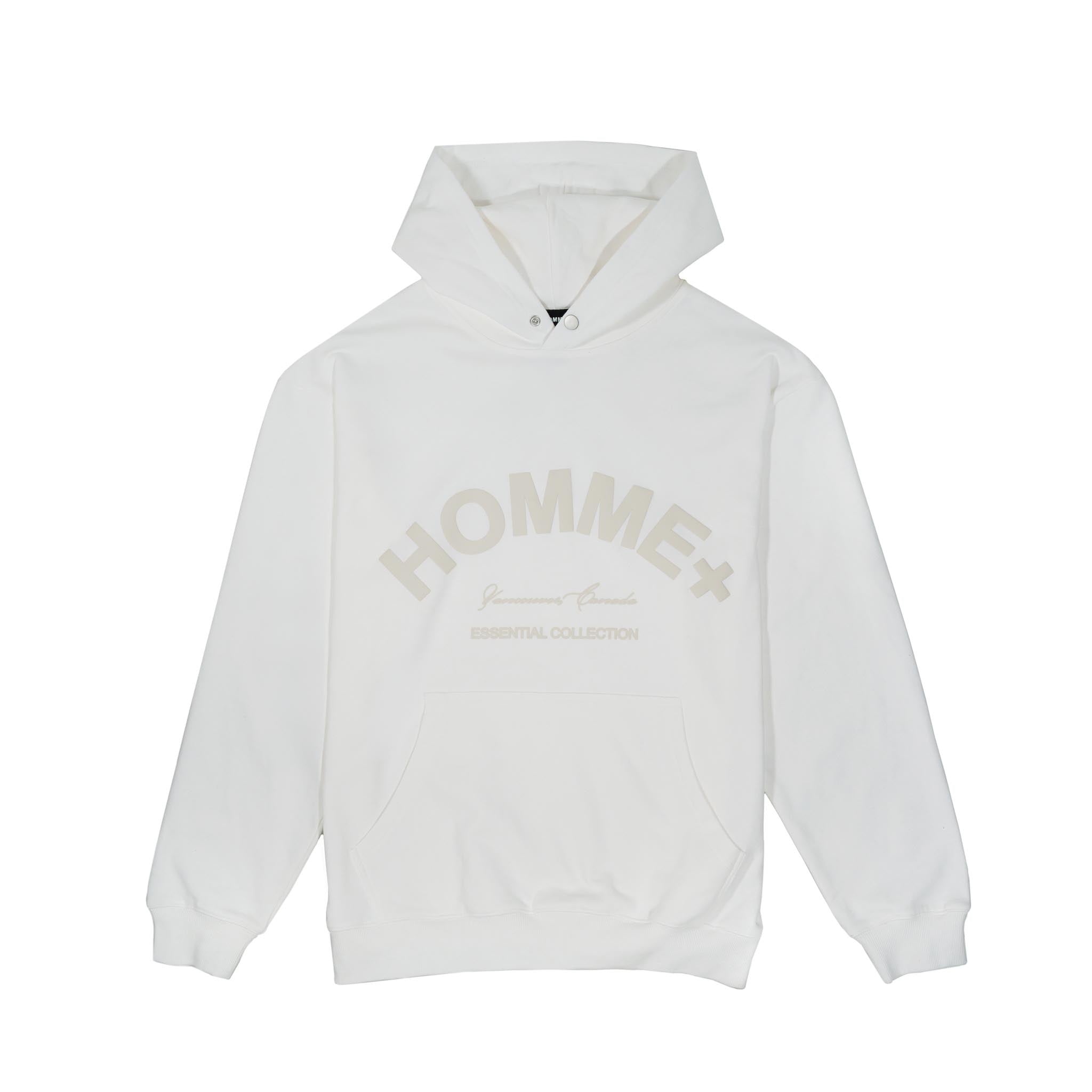HOMME+ Essential Collection Hoodie White