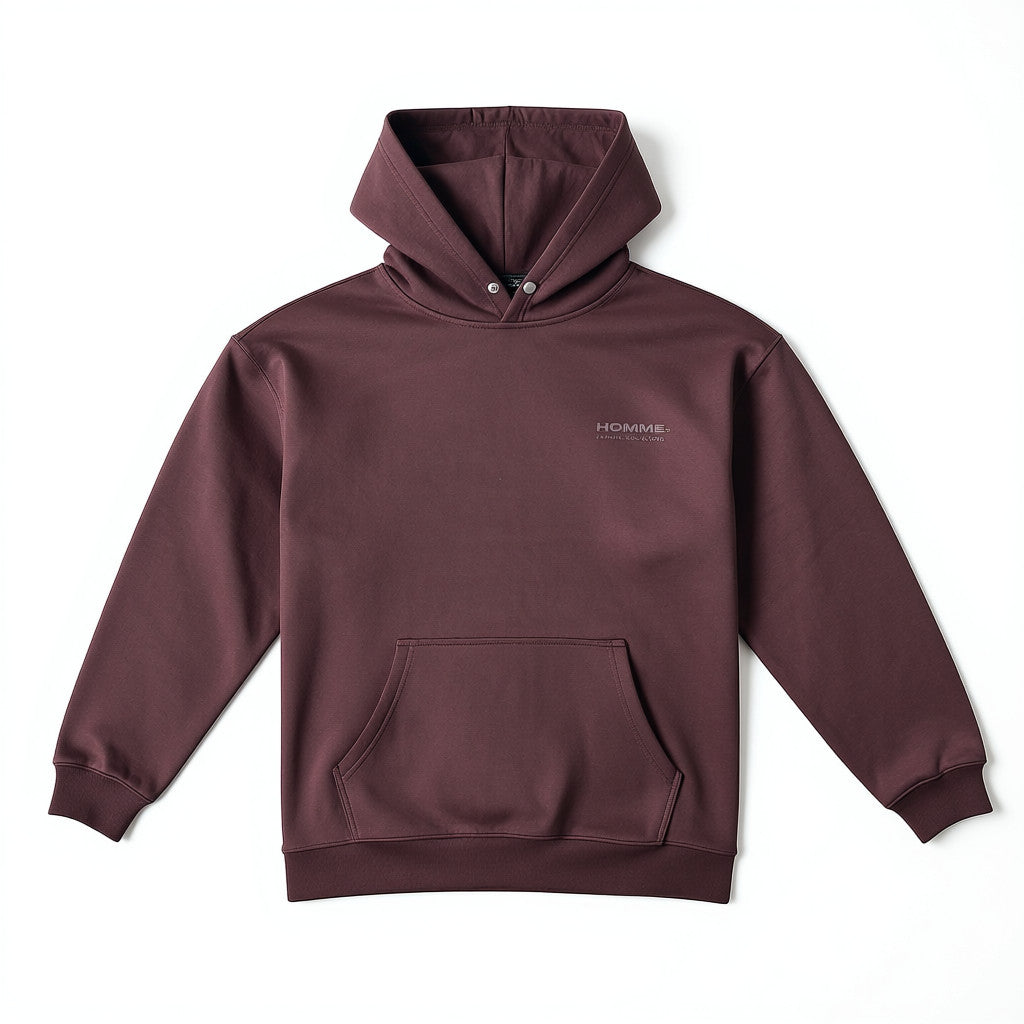 HOMME+ Fall Essential Hoodie Chocolate