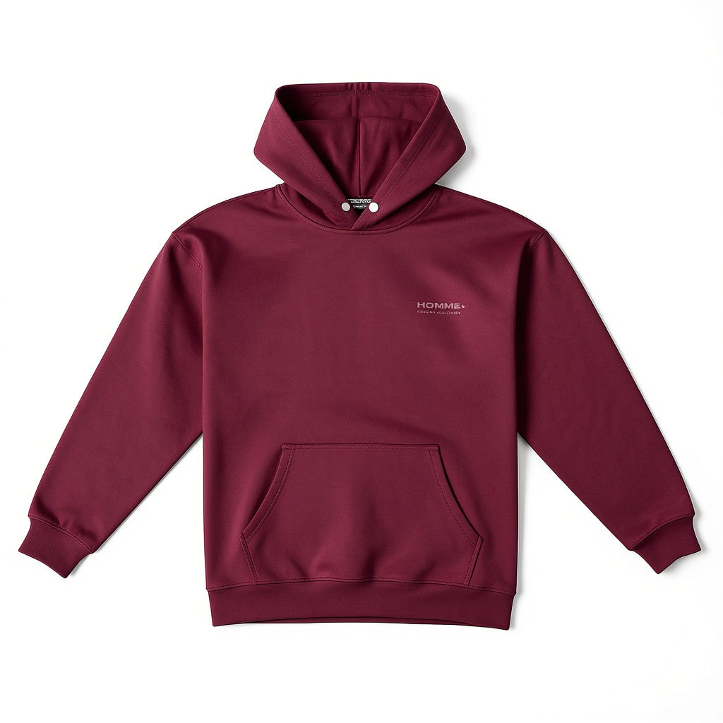 HOMME+ Fall Essential Hoodie Wine