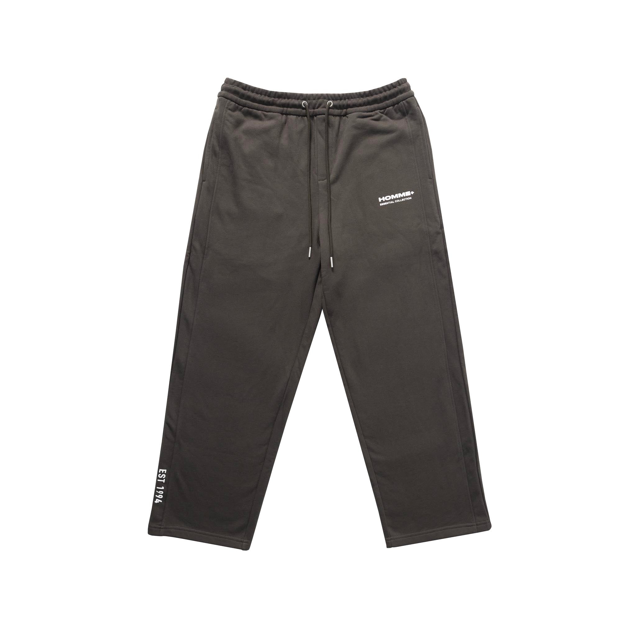 HOMME+ Fall Essential Wide Leg Sweatpants Charcoal