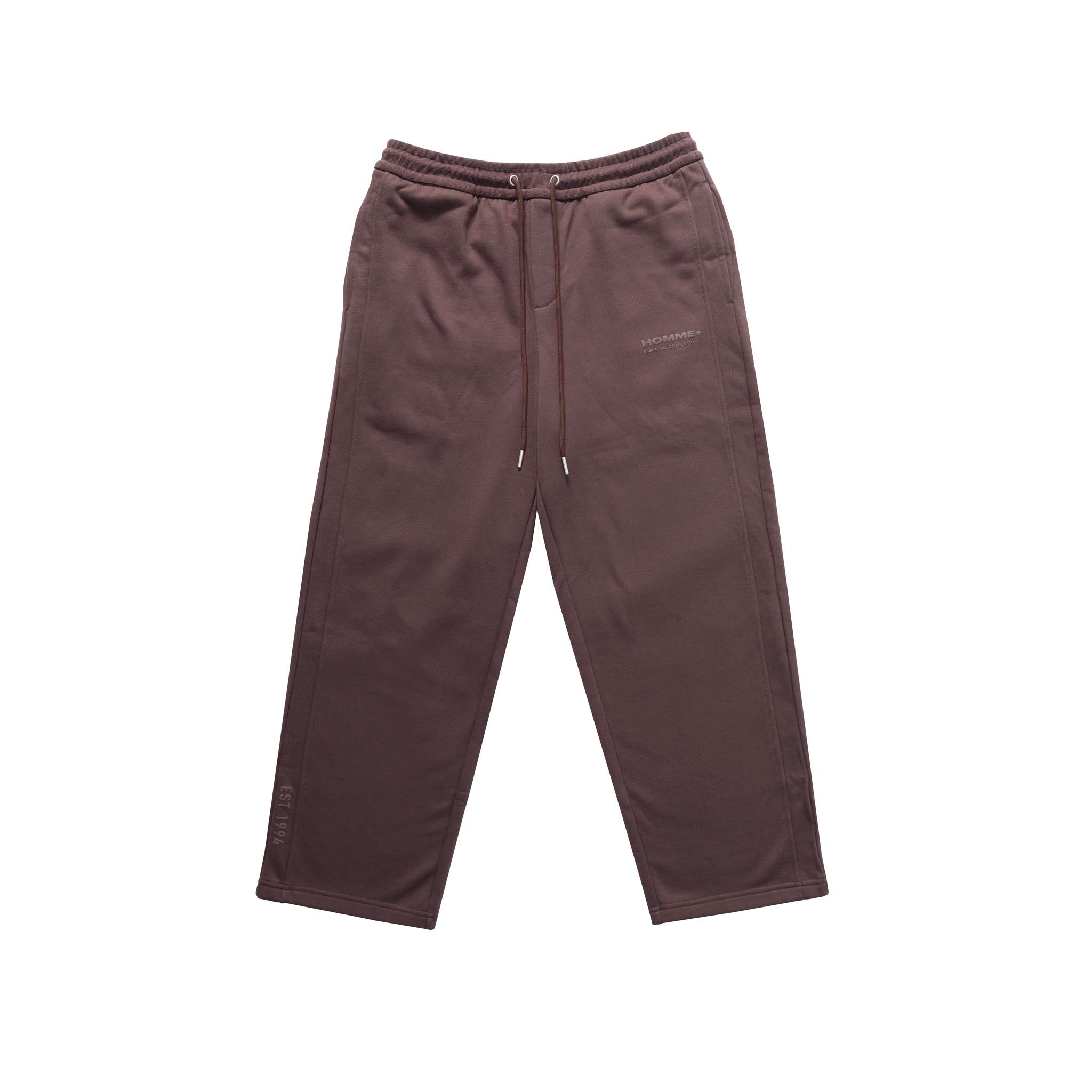 HOMME+ Fall Essential Wide Leg Sweatpants Chocolate