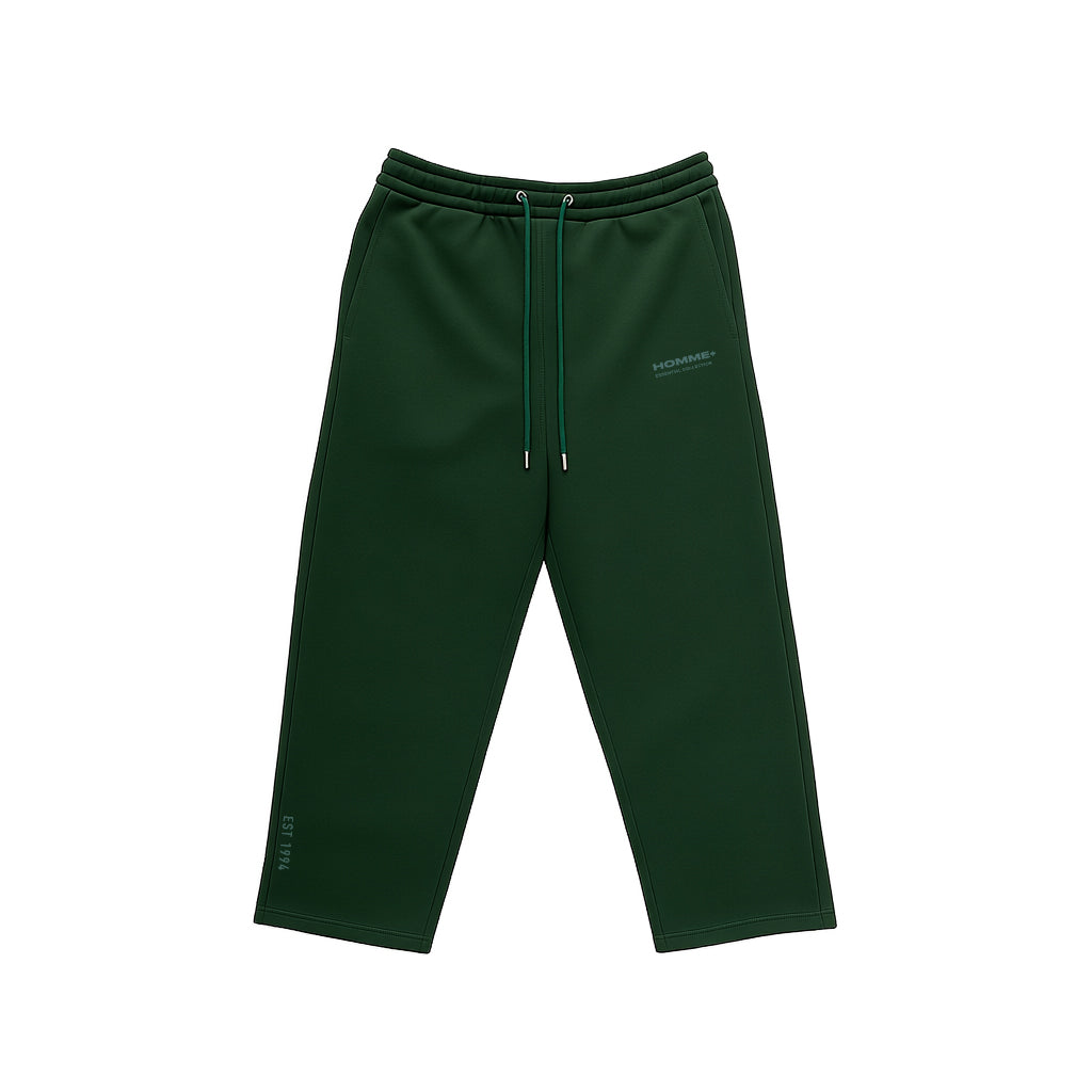 HOMME+ Fall Essential Wide Leg Sweatpants Pine
