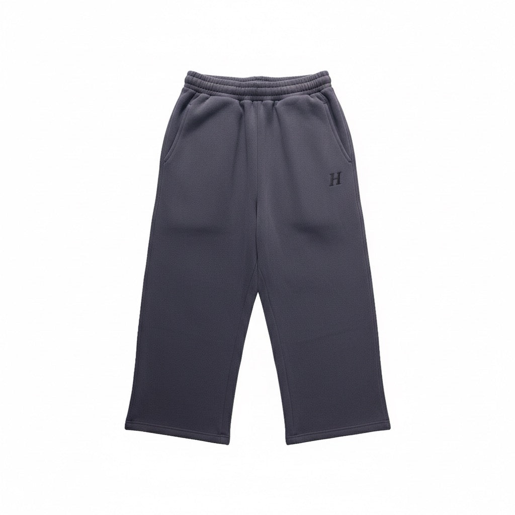 HOMME+ Embroidered 'H' Sweatpants Charcoal