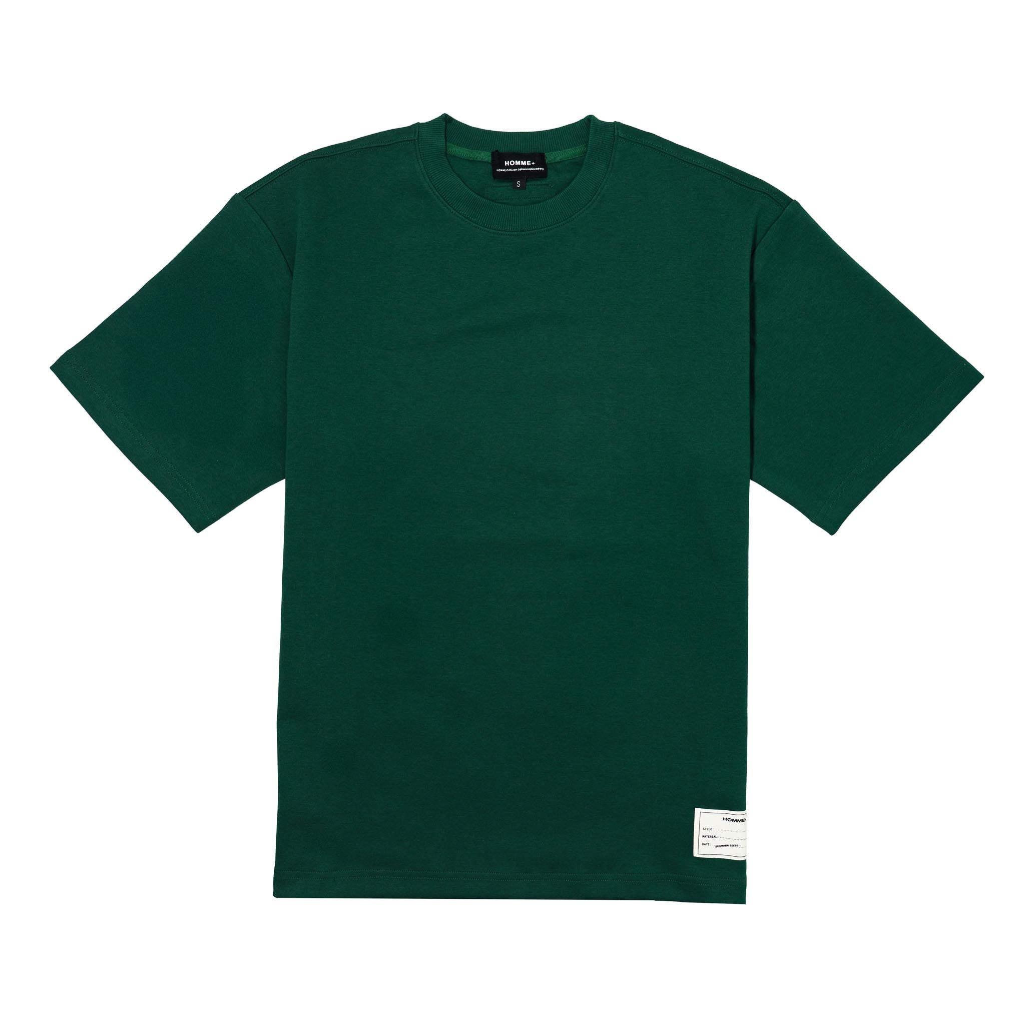 HOMME+ Woven Patch Tee Forest