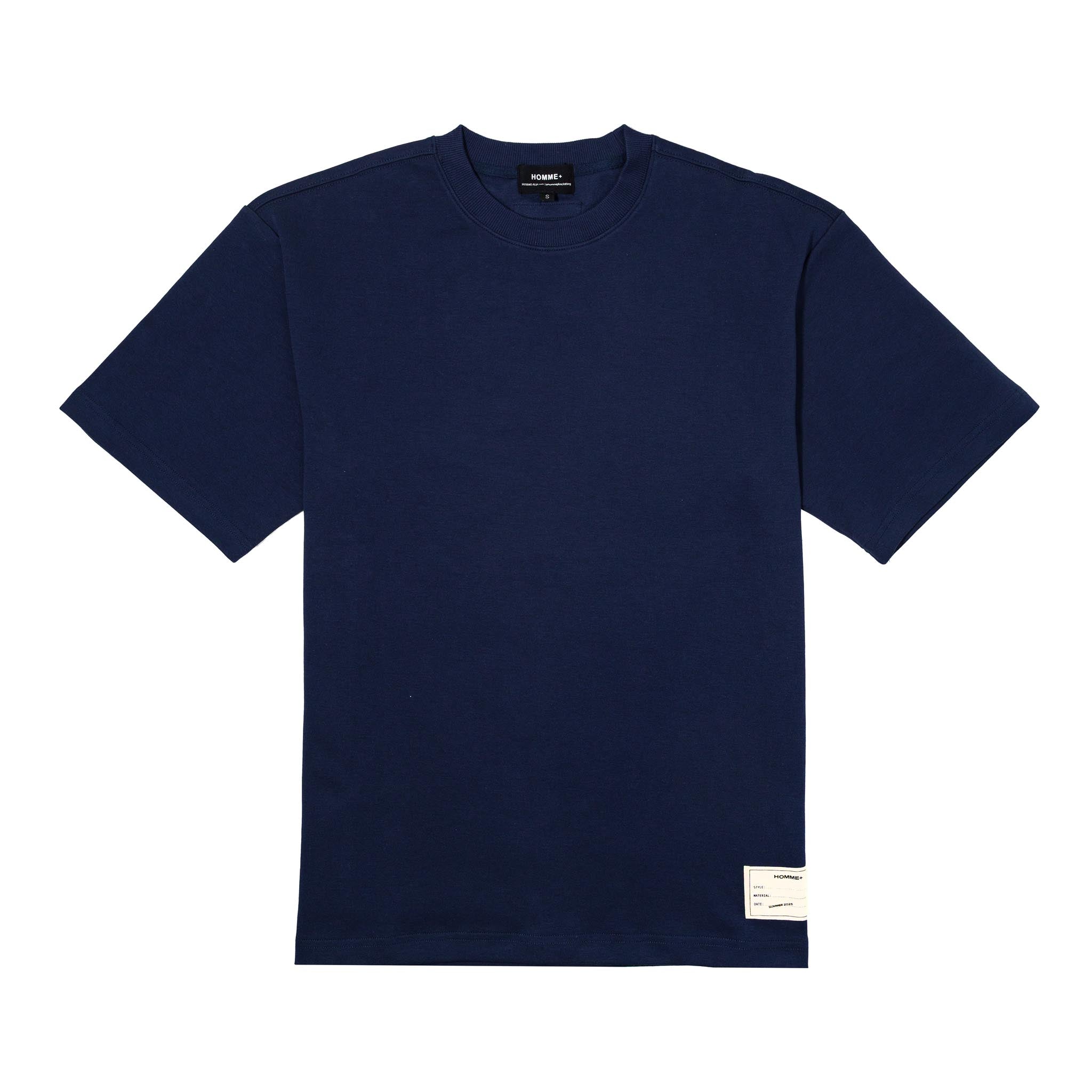 HOMME+ Woven Patch Tee Midnight