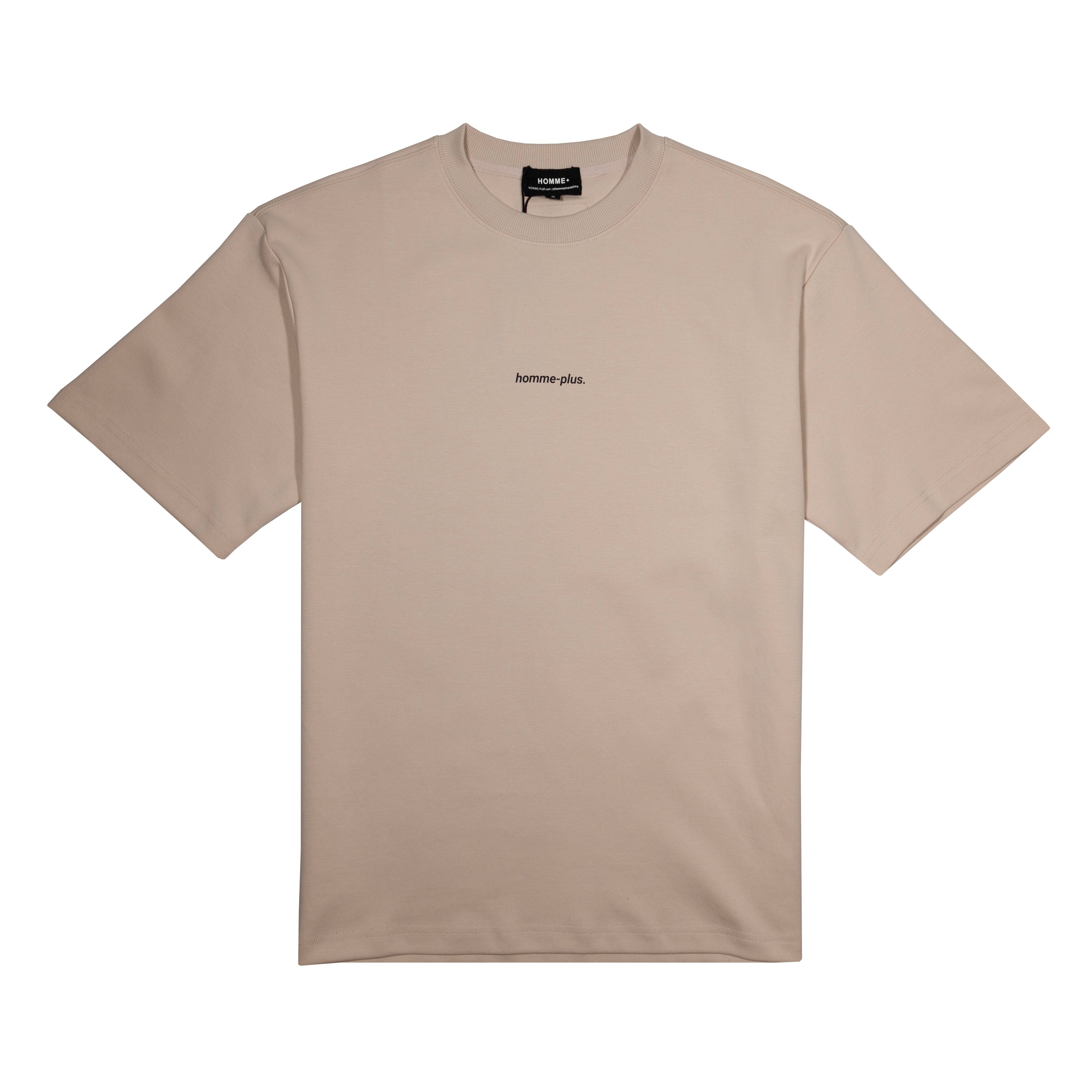 HOMME+ Vinyl Tee Biscuit