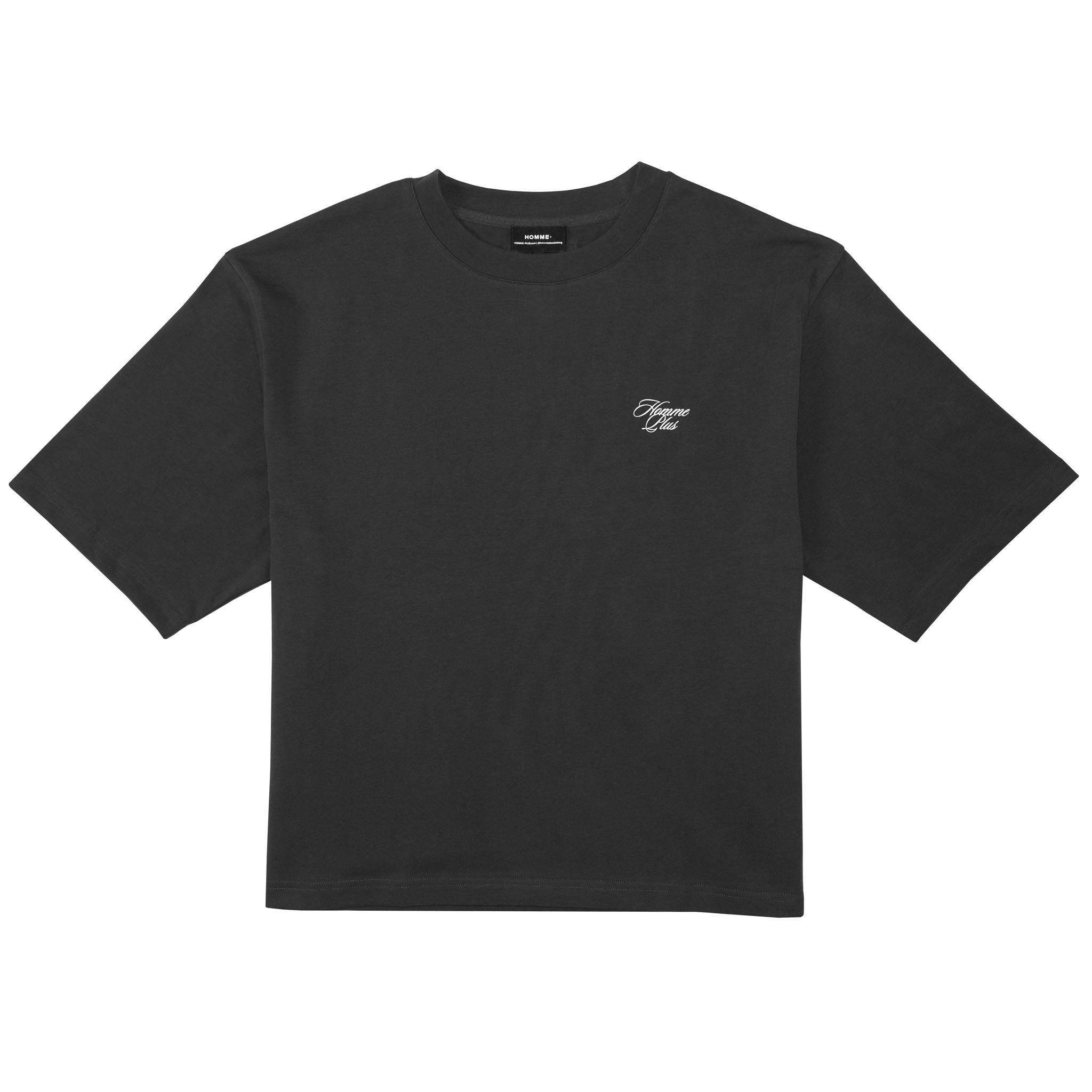 Opt Script Tee HOMME+ Script Tee Charcoal & SNEAKERBOX
