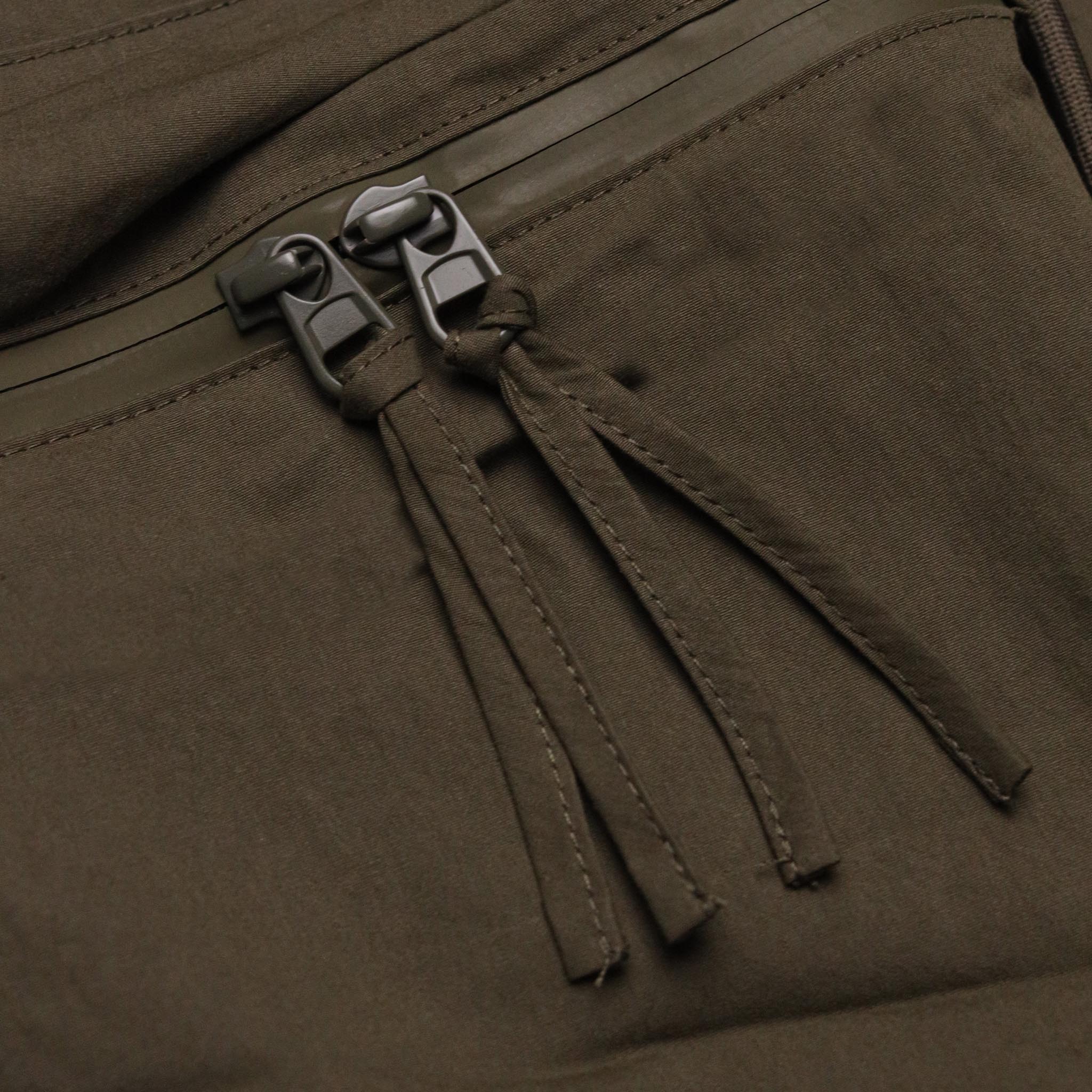 HOMME+ Nylon Cargo Pocket Pants Army