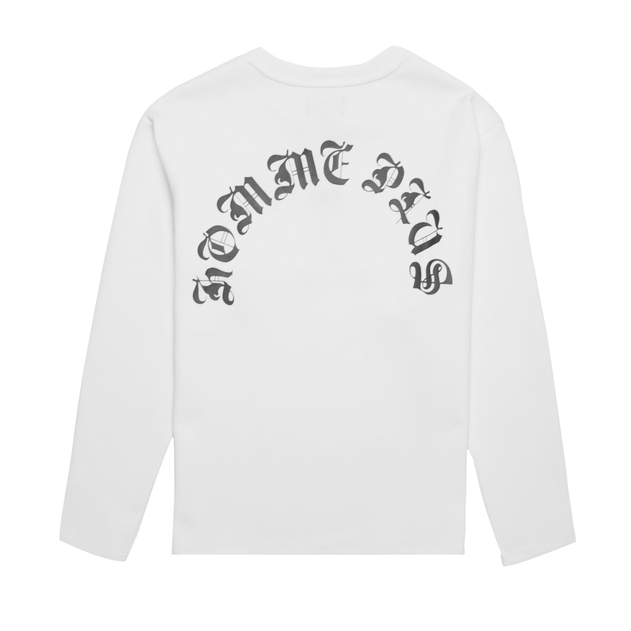 HOMME+ Old English Script L/S Tee White