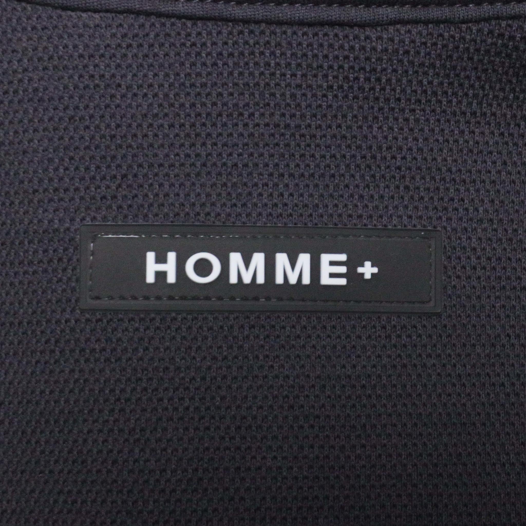 HOMME+ Oversized Fleece Shirt Jacket Charcoal