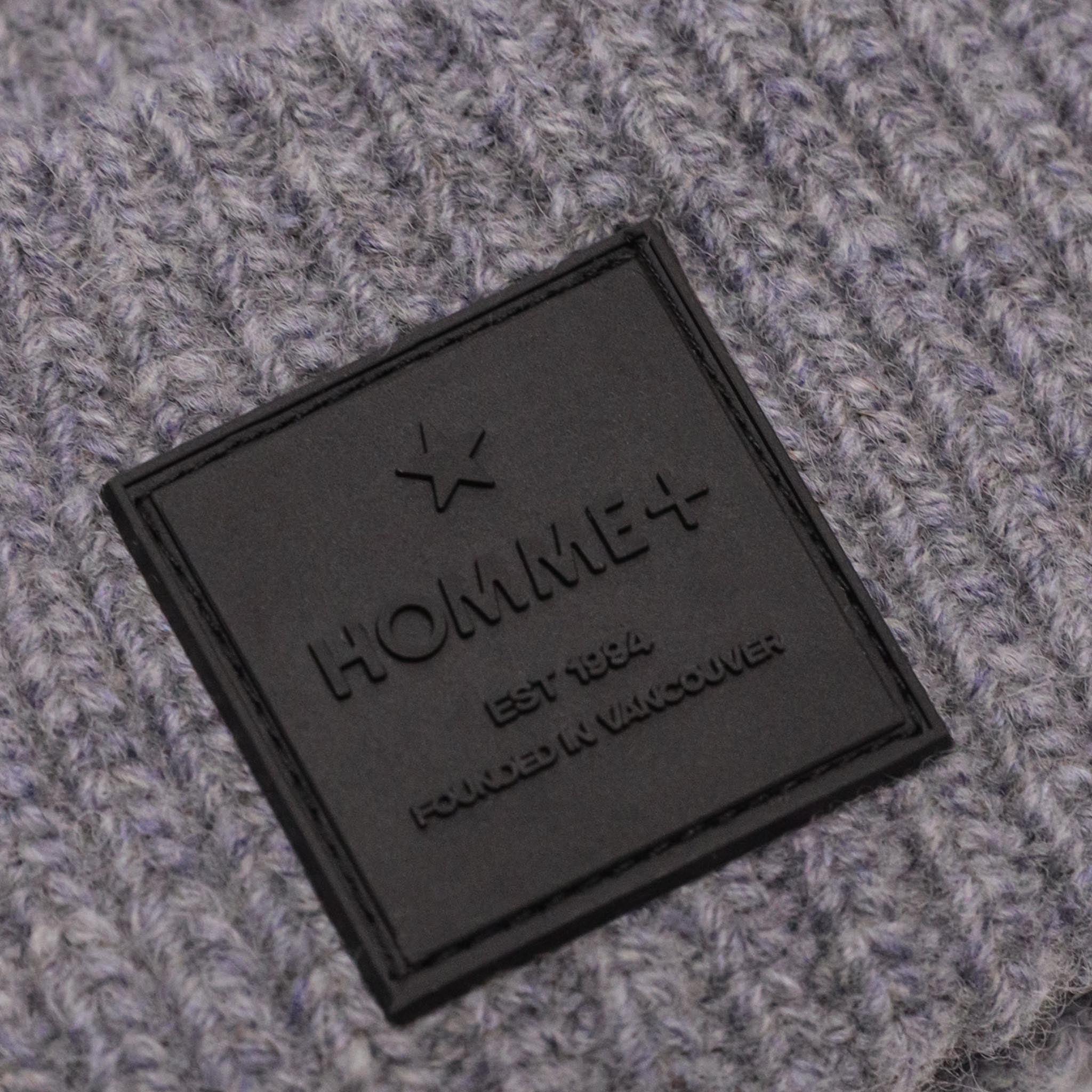 HOMME+ Patch Beanie Grey